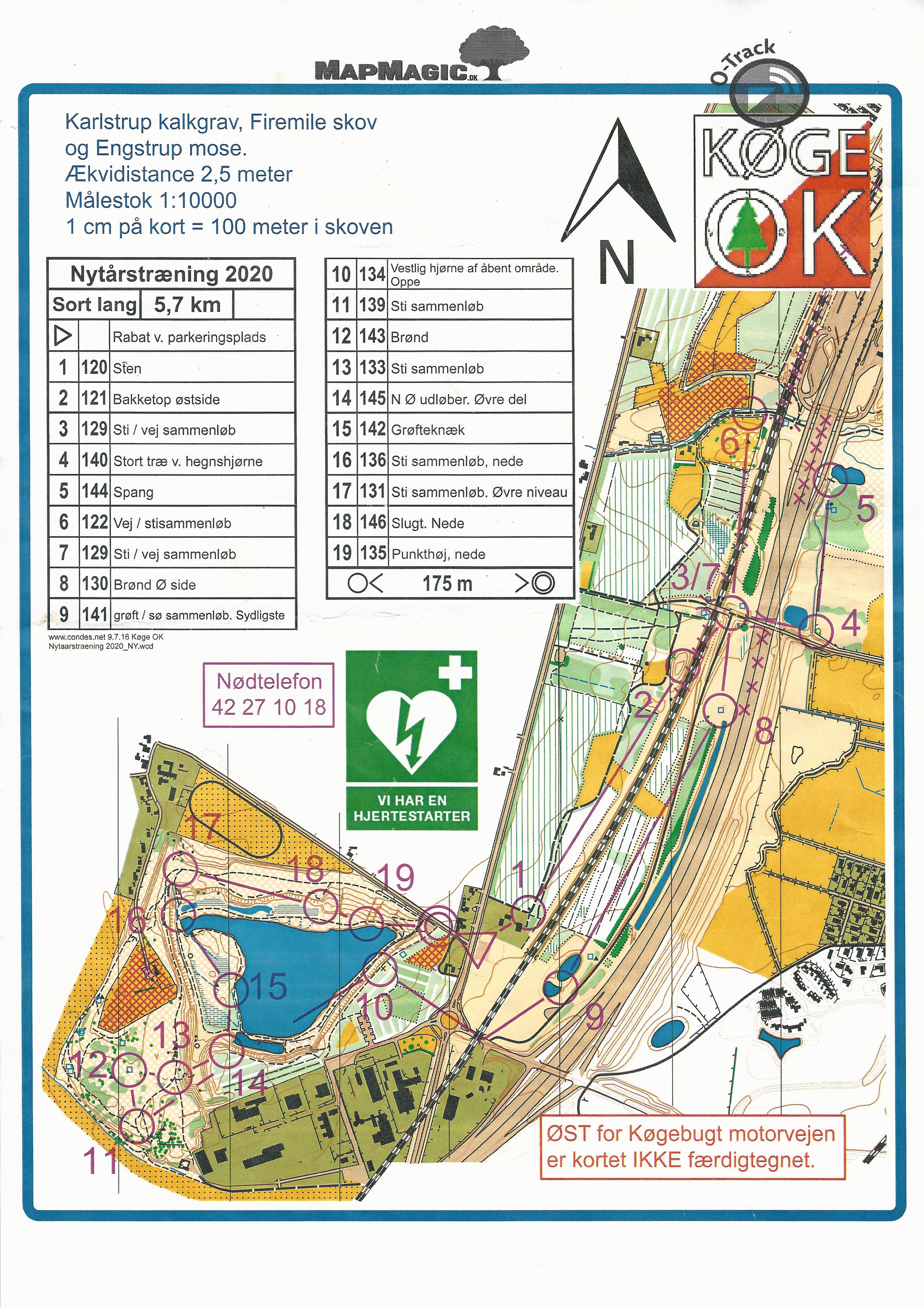 Nytårstræningsløb, Karlstrup Kalkgrav, Sort Lang (05/01/2020)