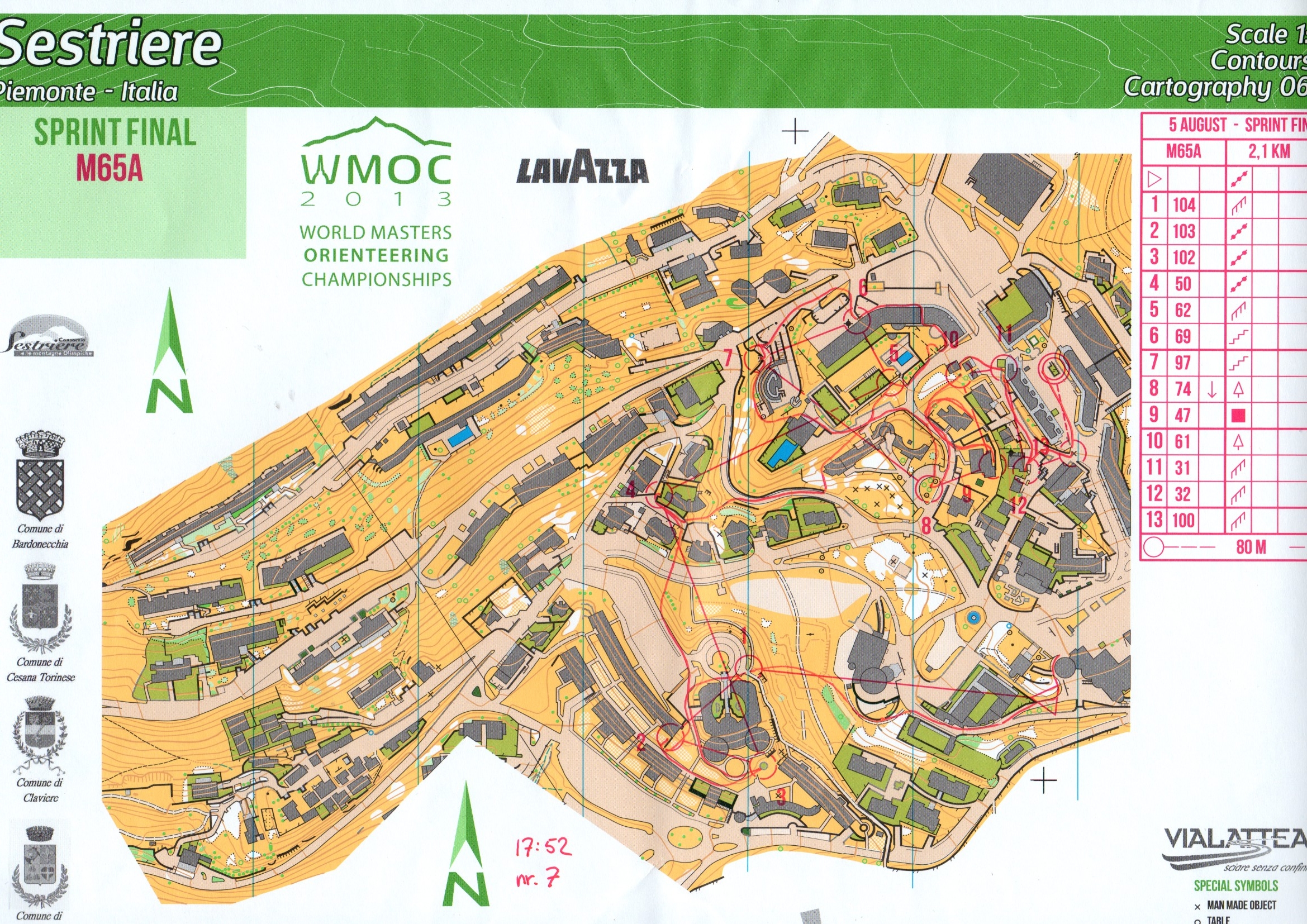 WMOC Sprint Final M65A (05.08.2013)