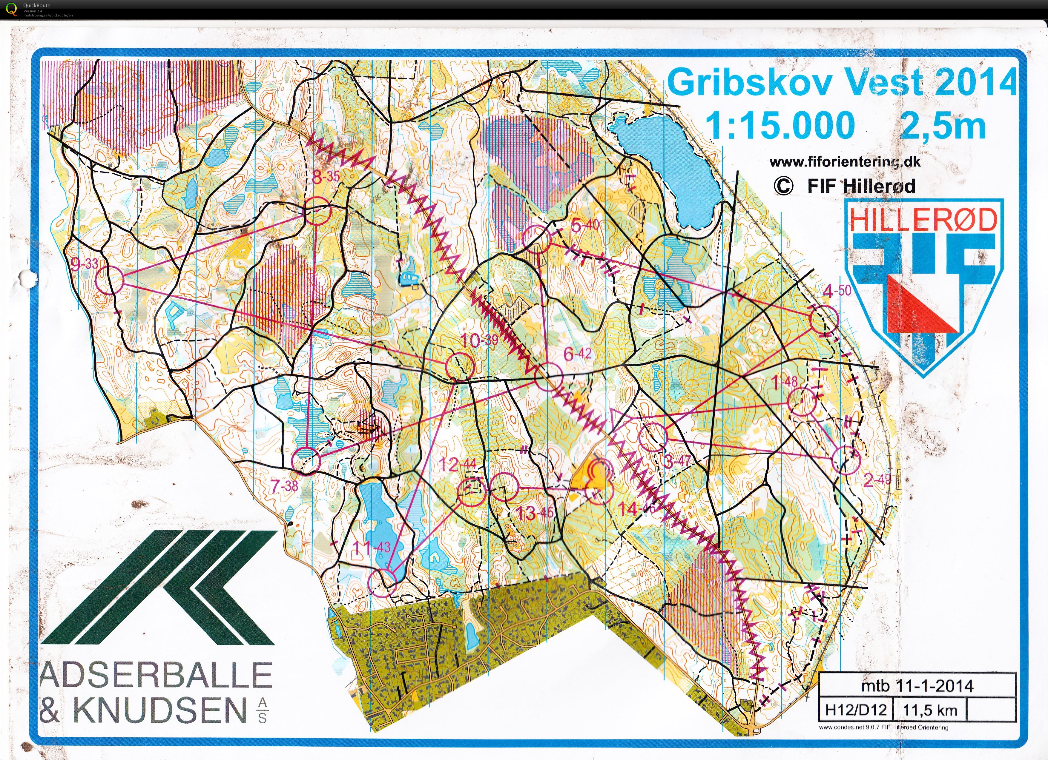 MTB-O Grib Skov 11012014 (2014-01-11)