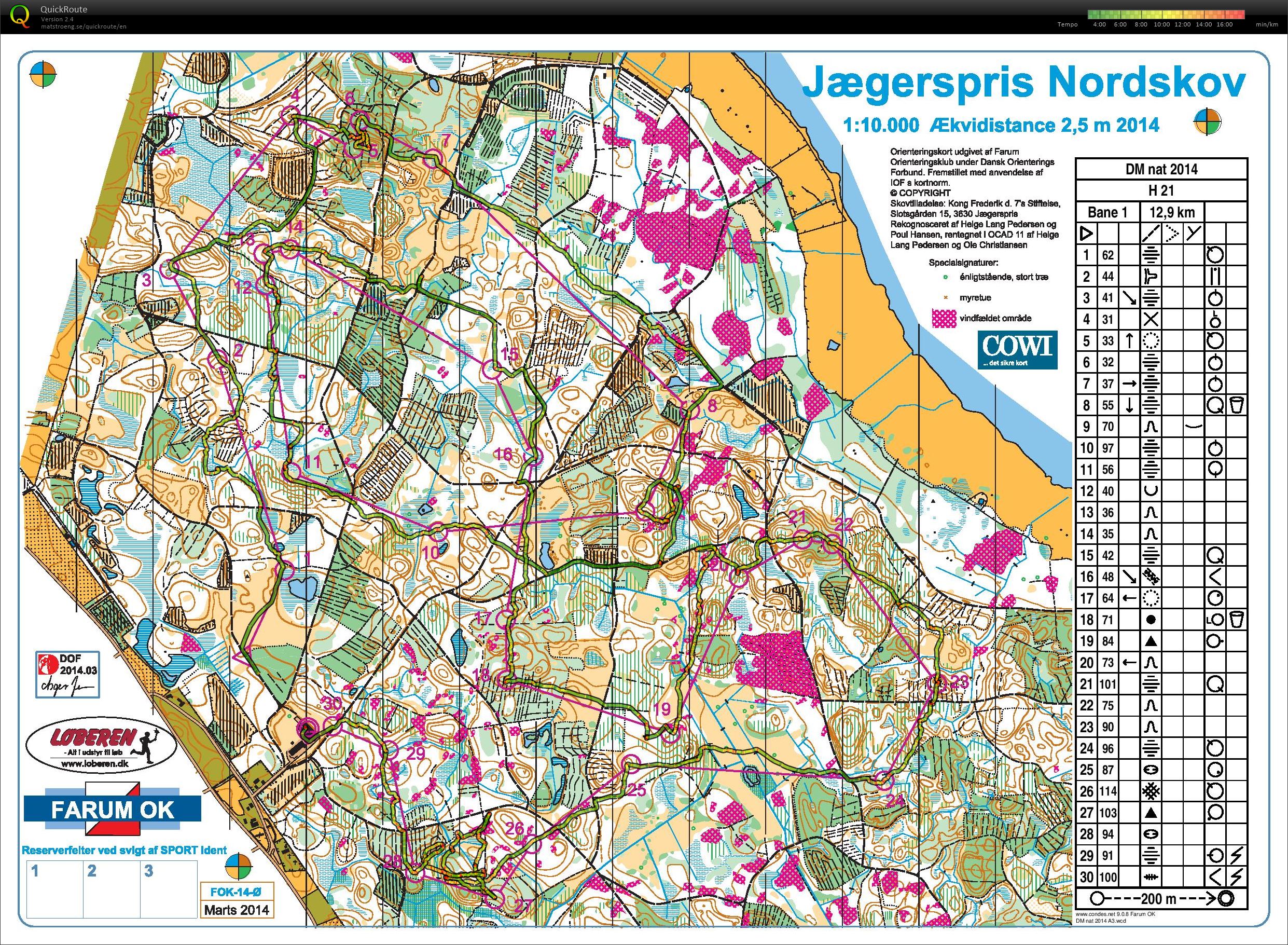 DM Nat 2014, Bane 1: 12,9 km (29.03.2014)