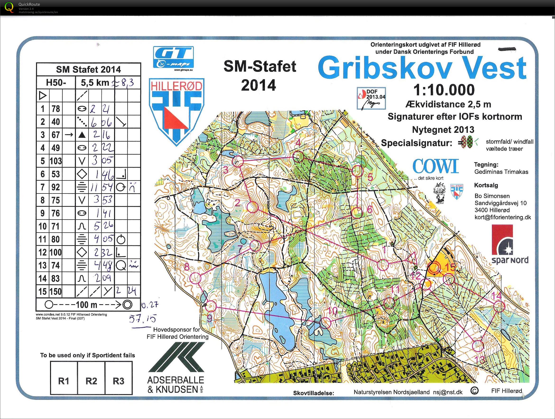 SM-stafet 2014 - H50 - 3. tur (29/05/2014)