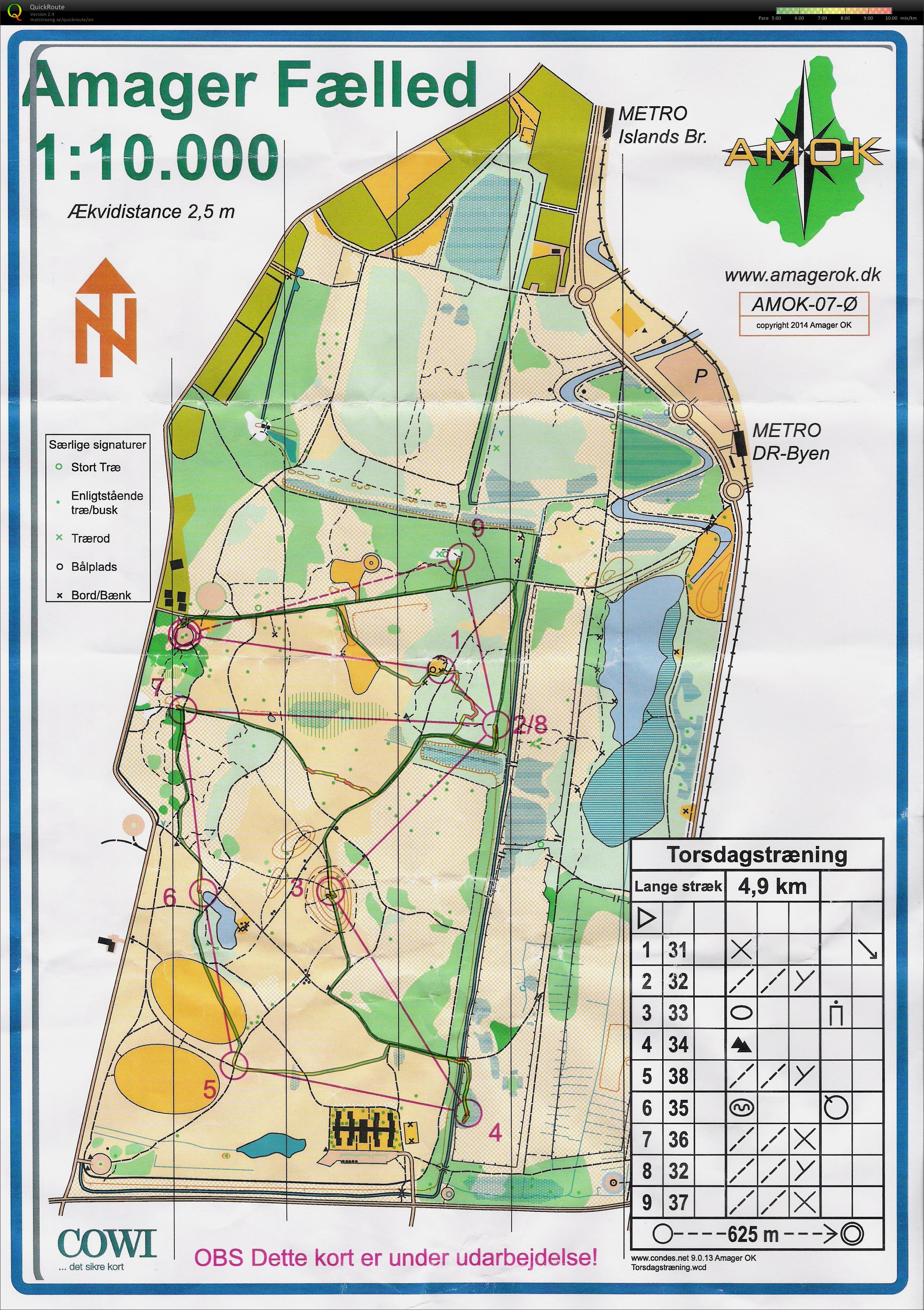 Træningsløb med 'Orienteering Runners Copenhagen' (11.09.2014)