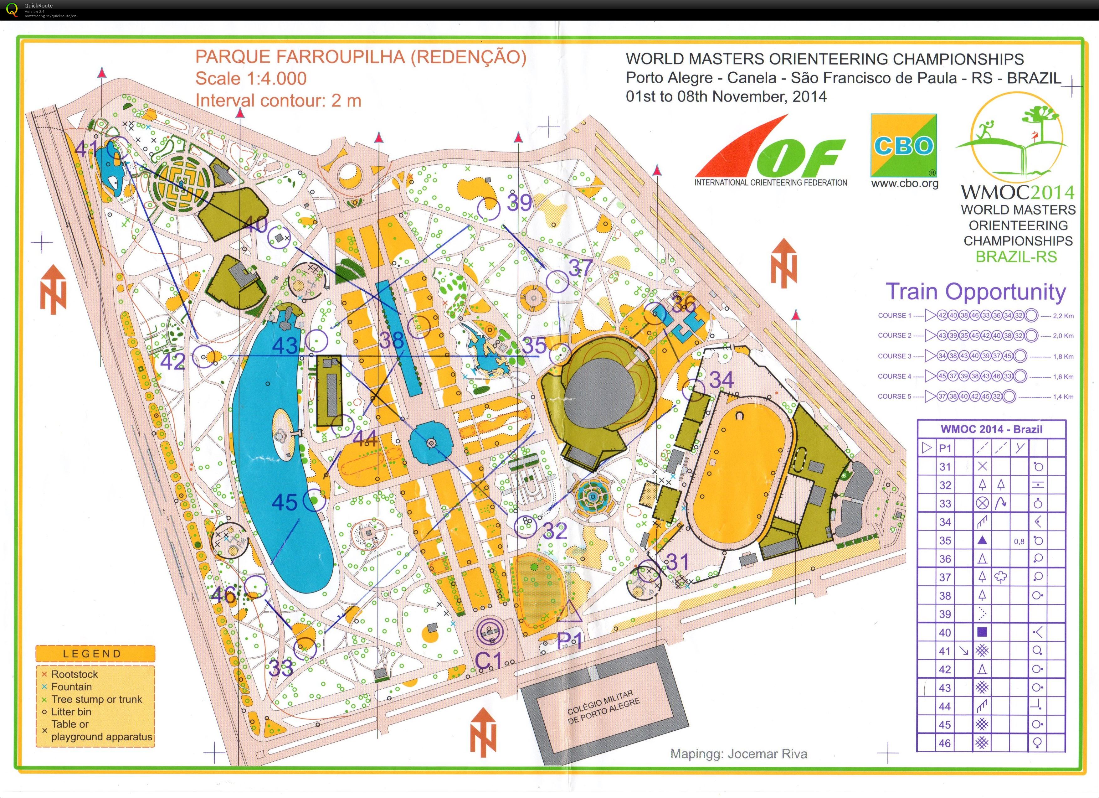 WMOC sprinttræning (31/10/2014)