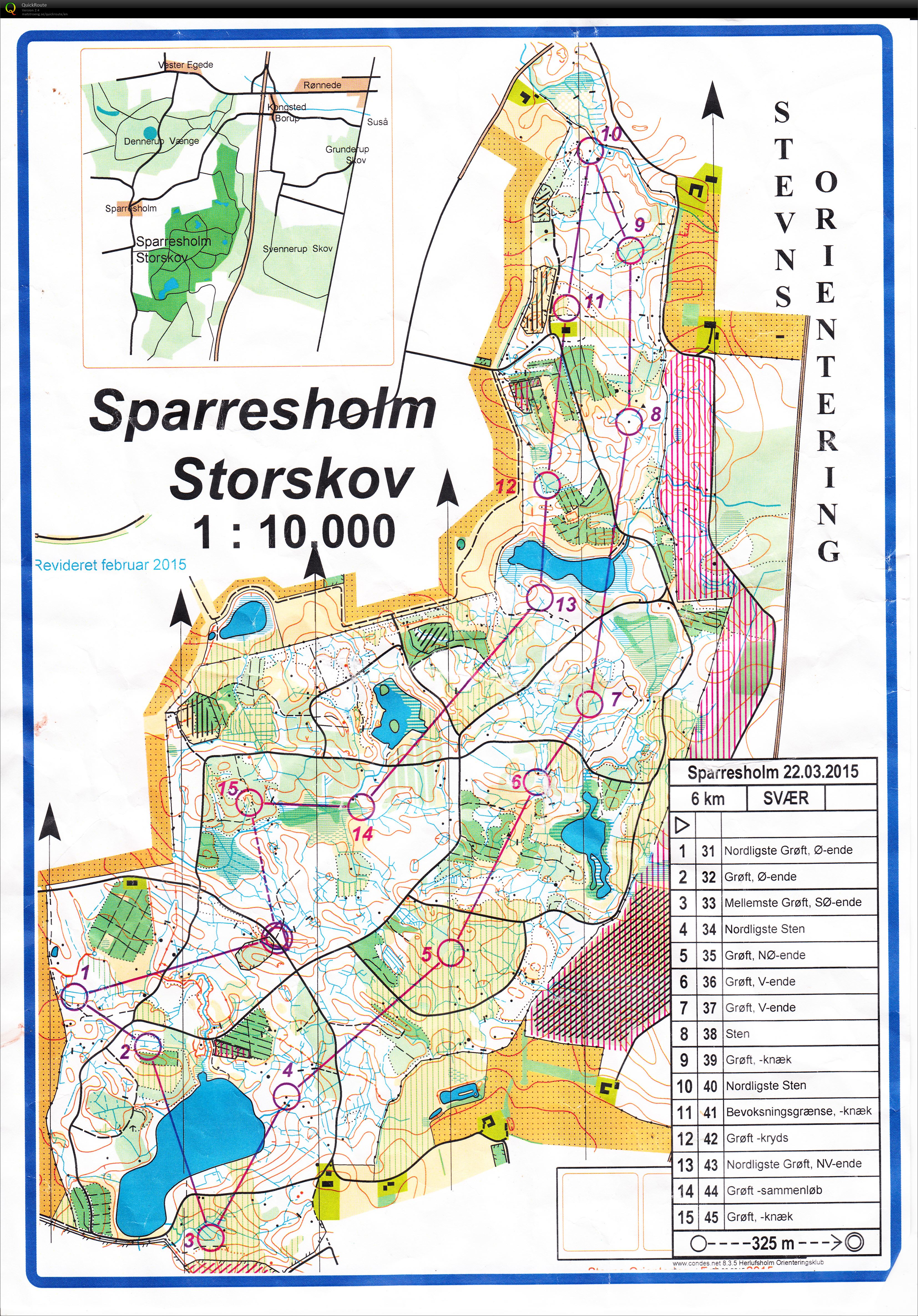 Stevnsløb Sparresholm (22/03/2015)