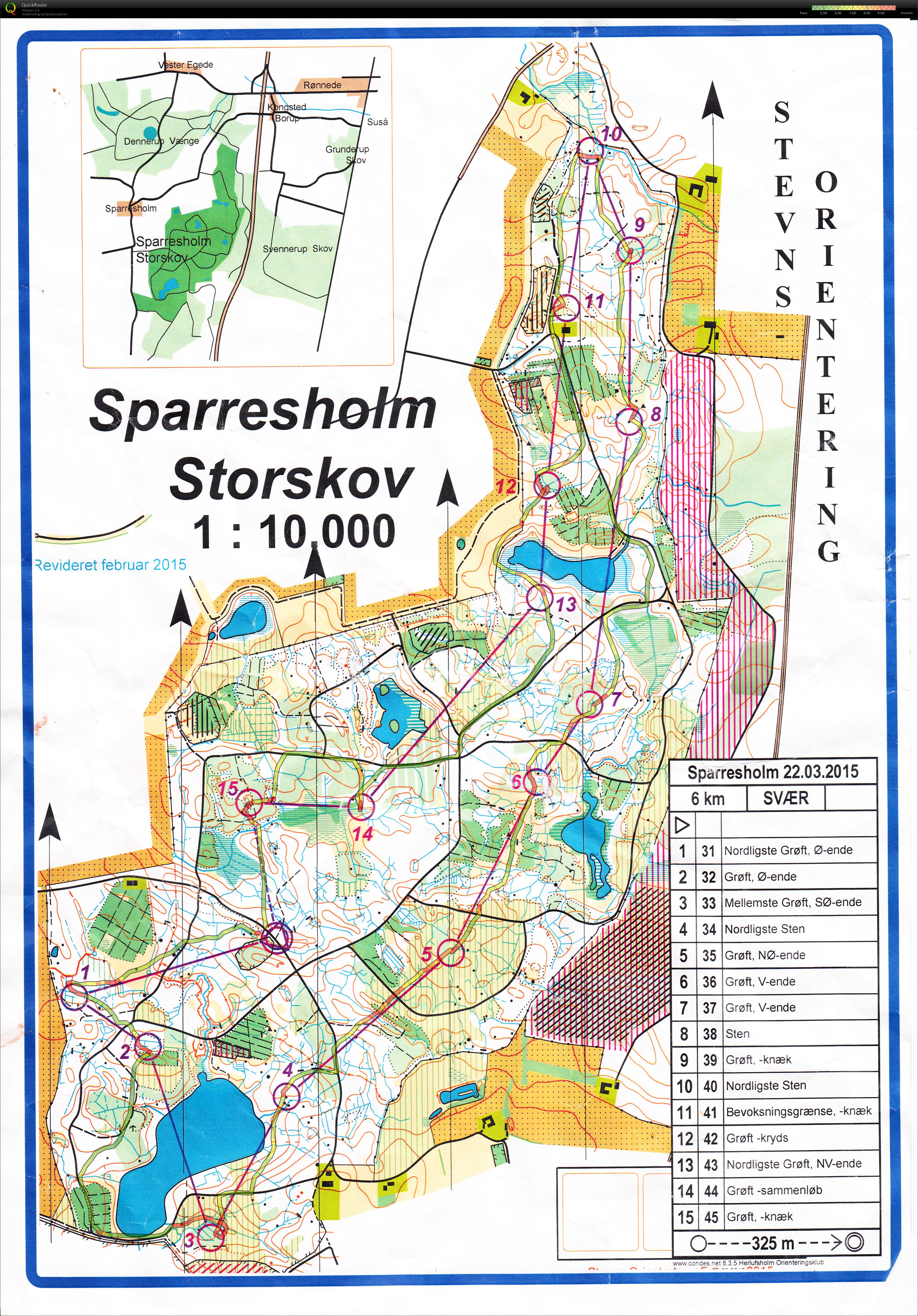 Stevnsløb Sparresholm (22/03/2015)