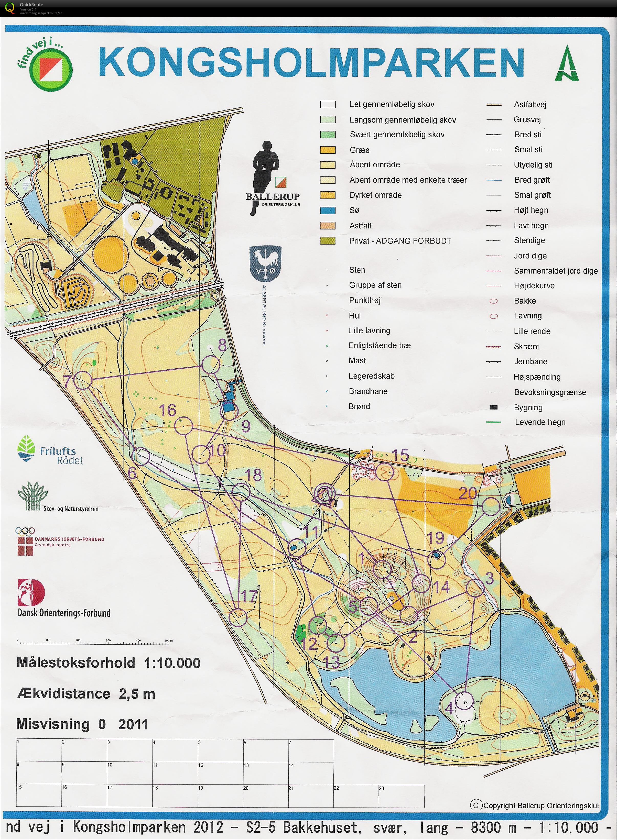 Findveji.dk Kongsholmparken 8.3km svær (28-03-2015)