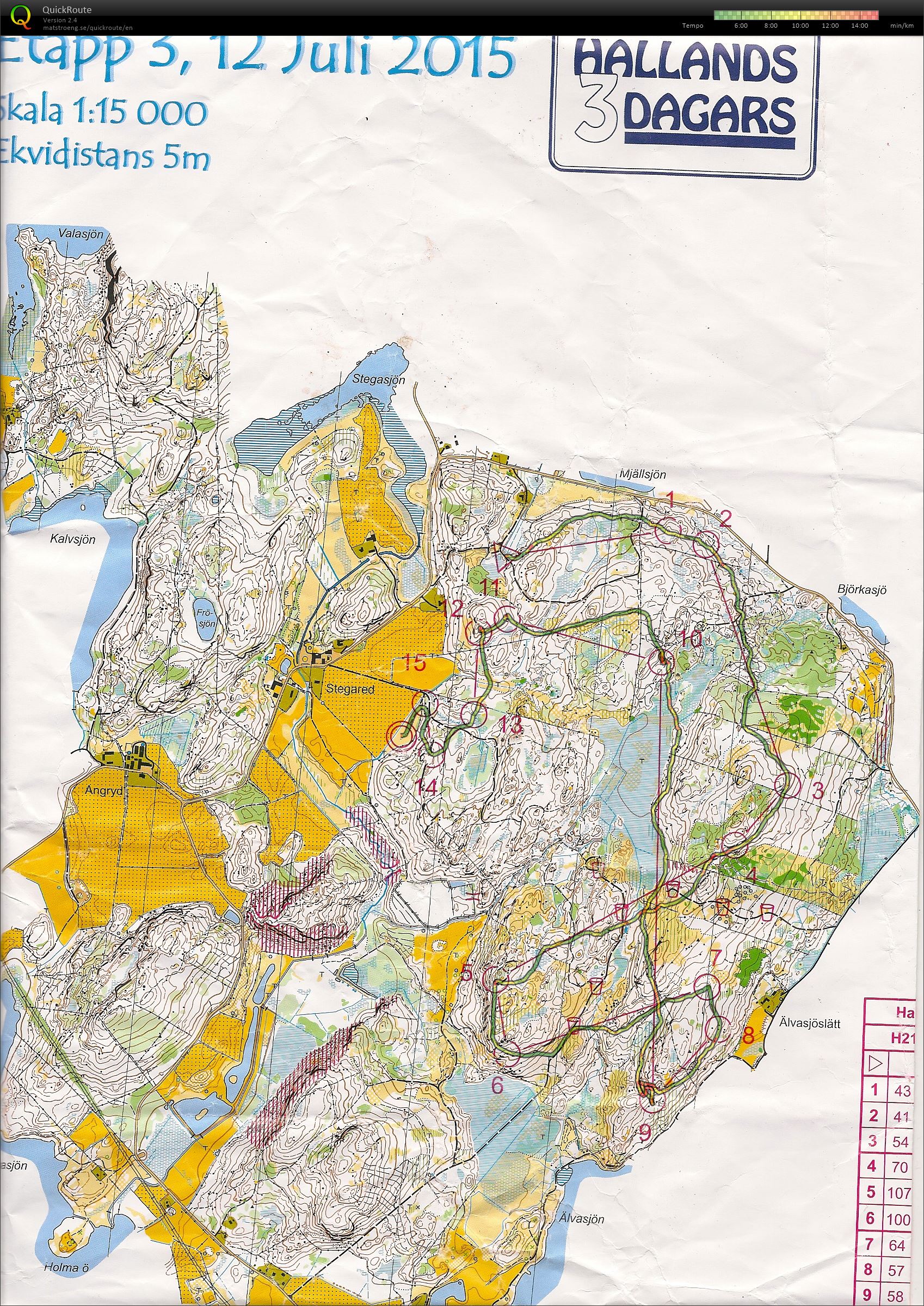 Halland 3-dages Etape 3 (12/07/2015)