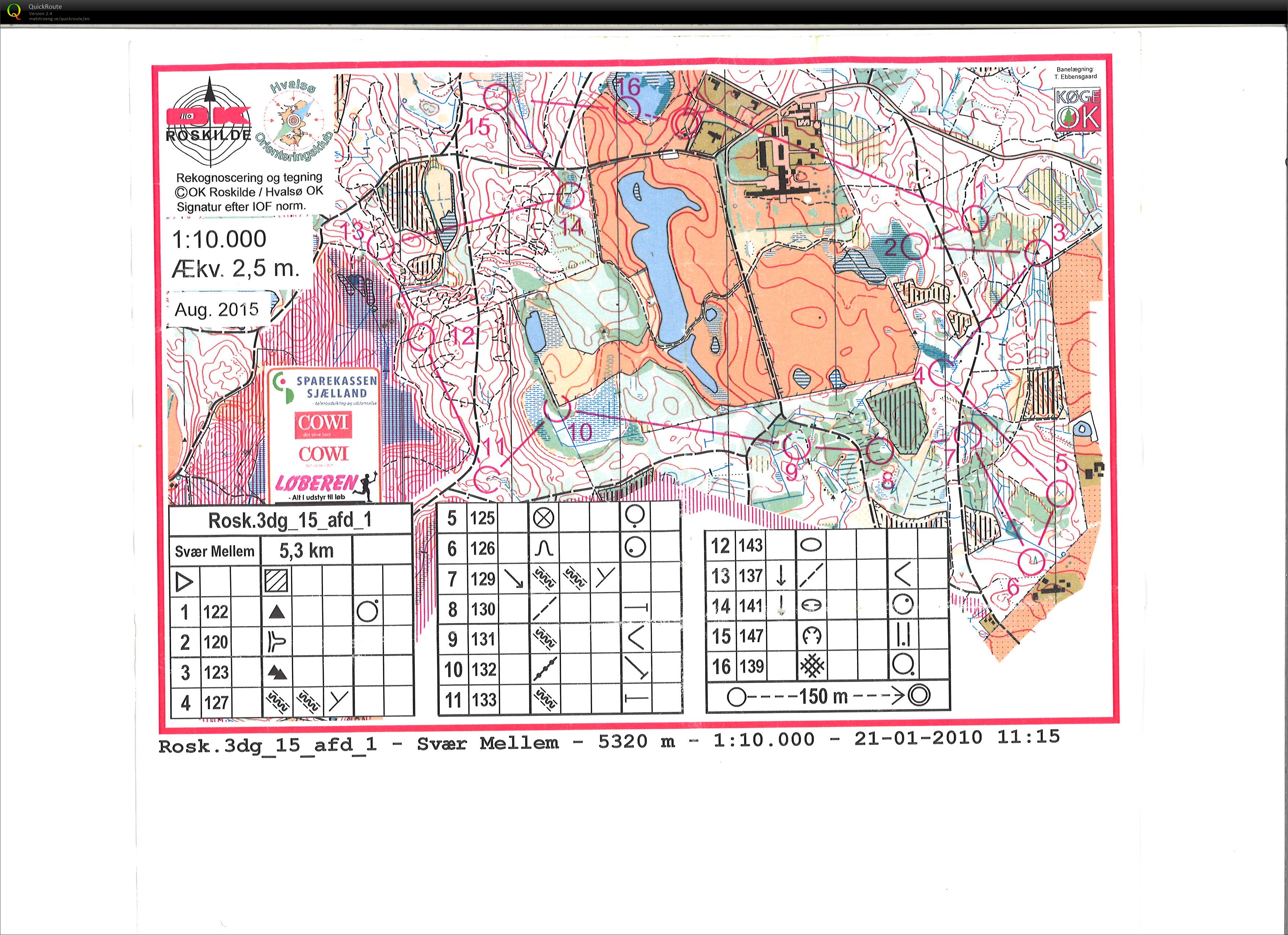 Roskilde 3-dages etape 1 (13/08/2015)