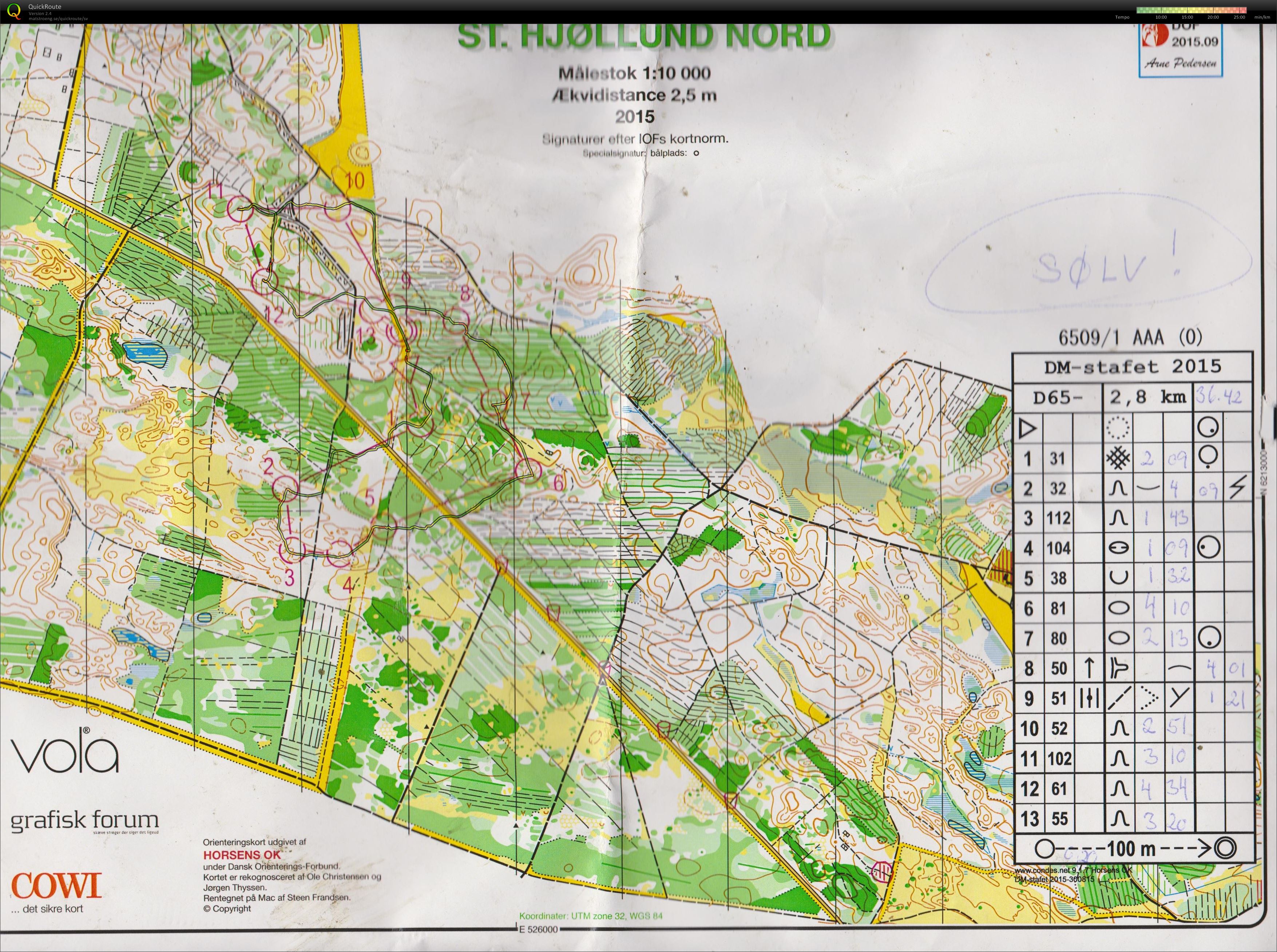 Stafet  D65 1.tur (12/09/2015)