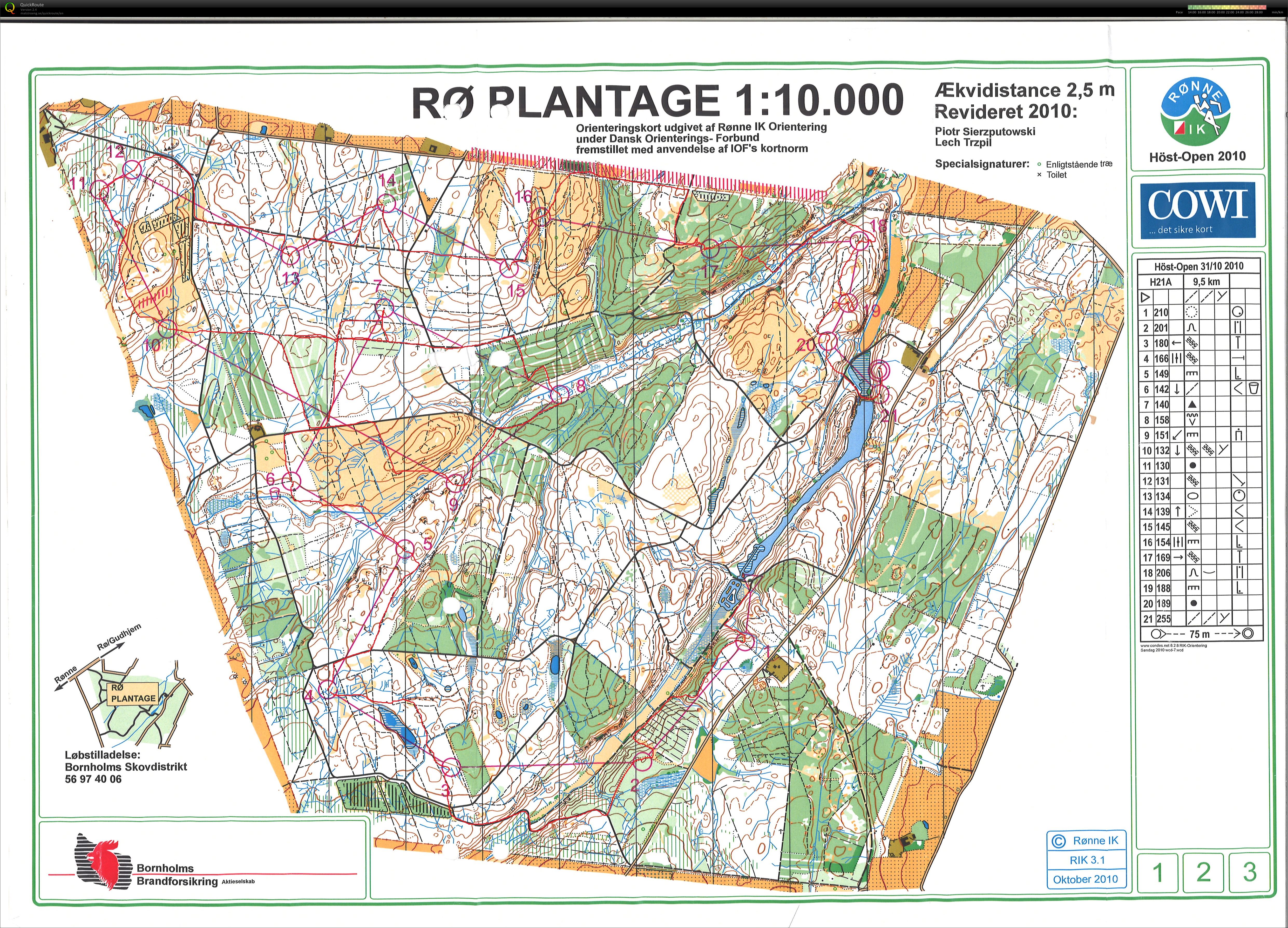 Rø Plantage, Höst-Open 2010 (24/10/2010)