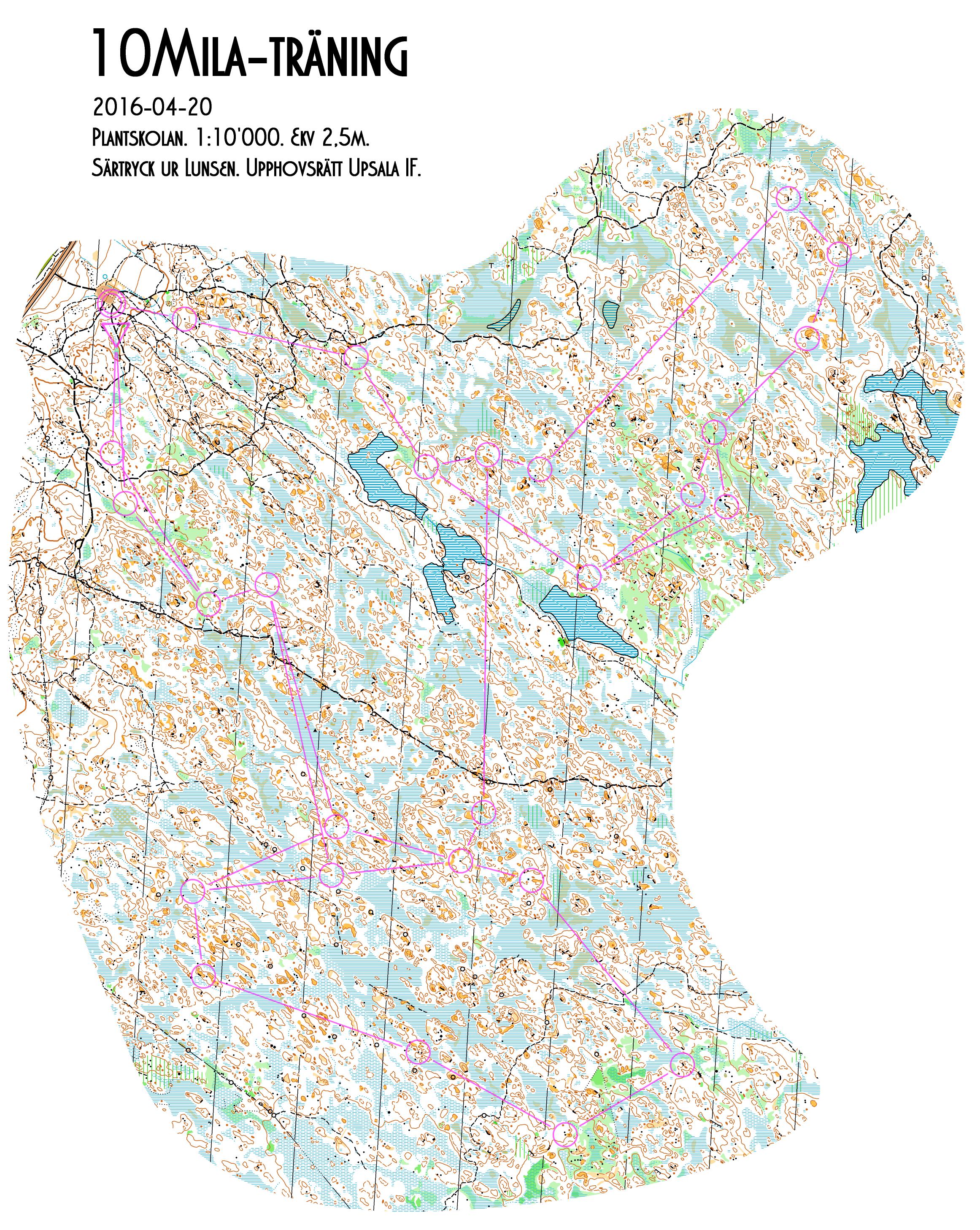 10mila træning Lunsen (20/04/2016)