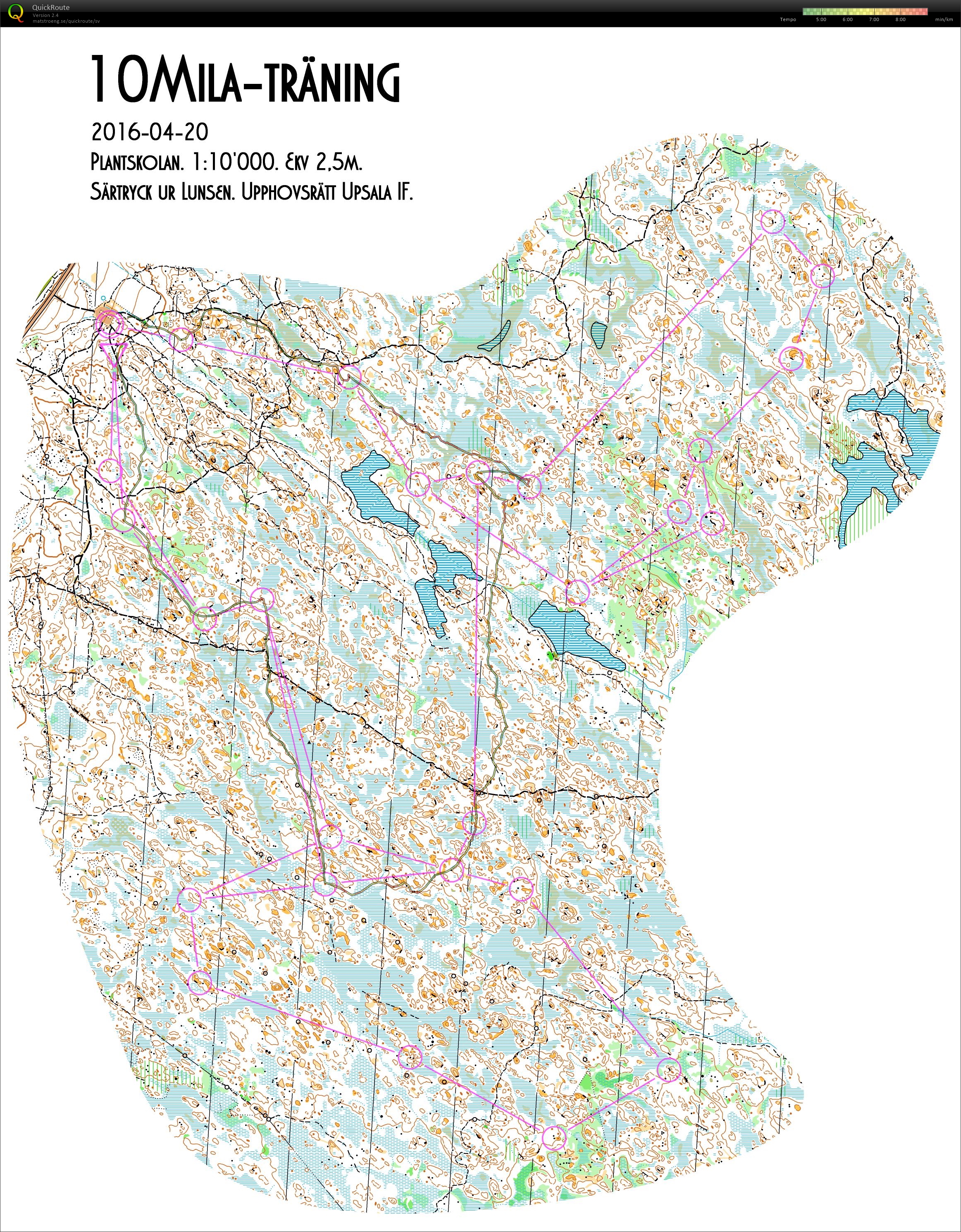 10mila træning Lunsen (20/04/2016)