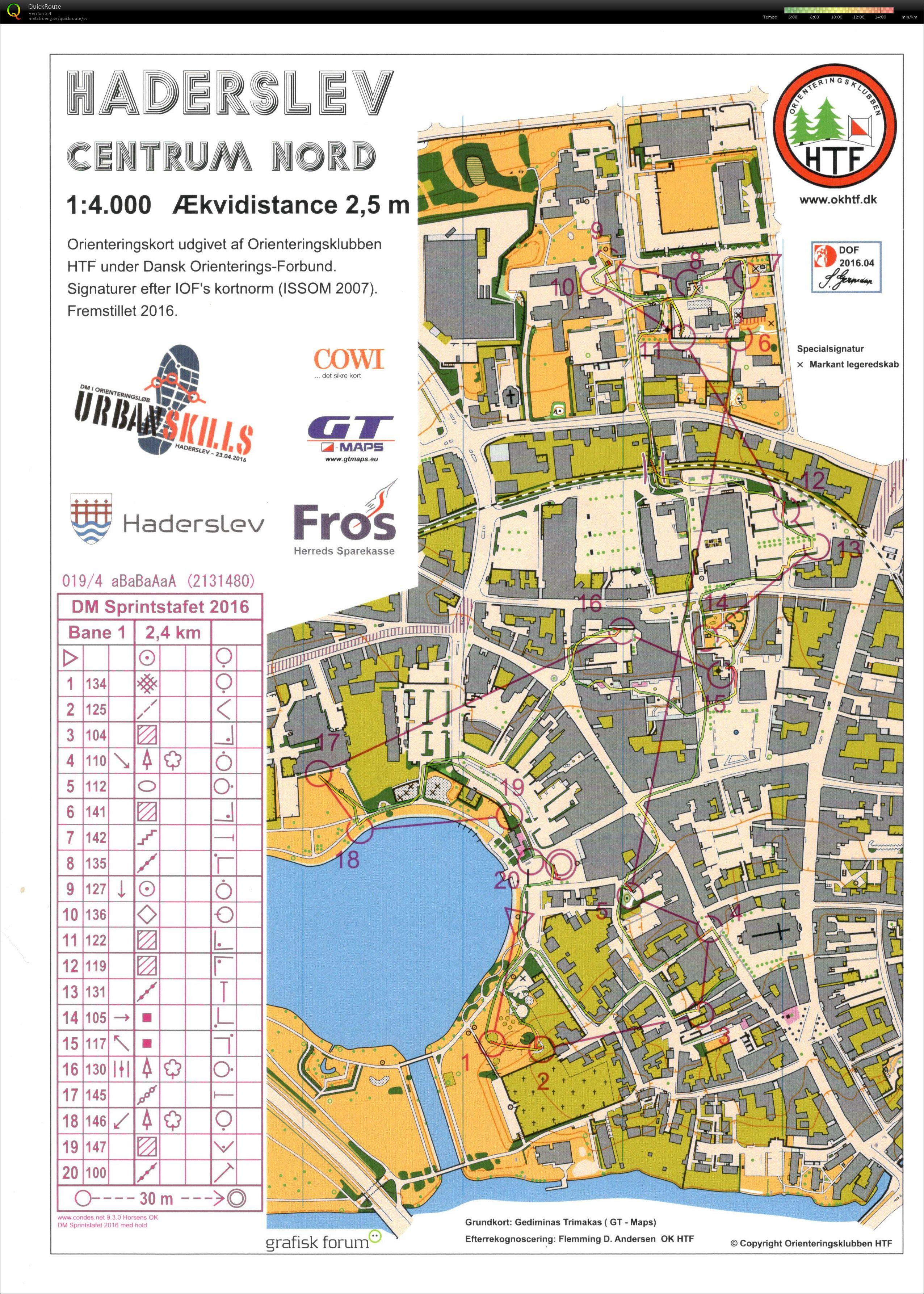 DM Sprintstafet 2016 Bentes 4. tur (23-04-2016)