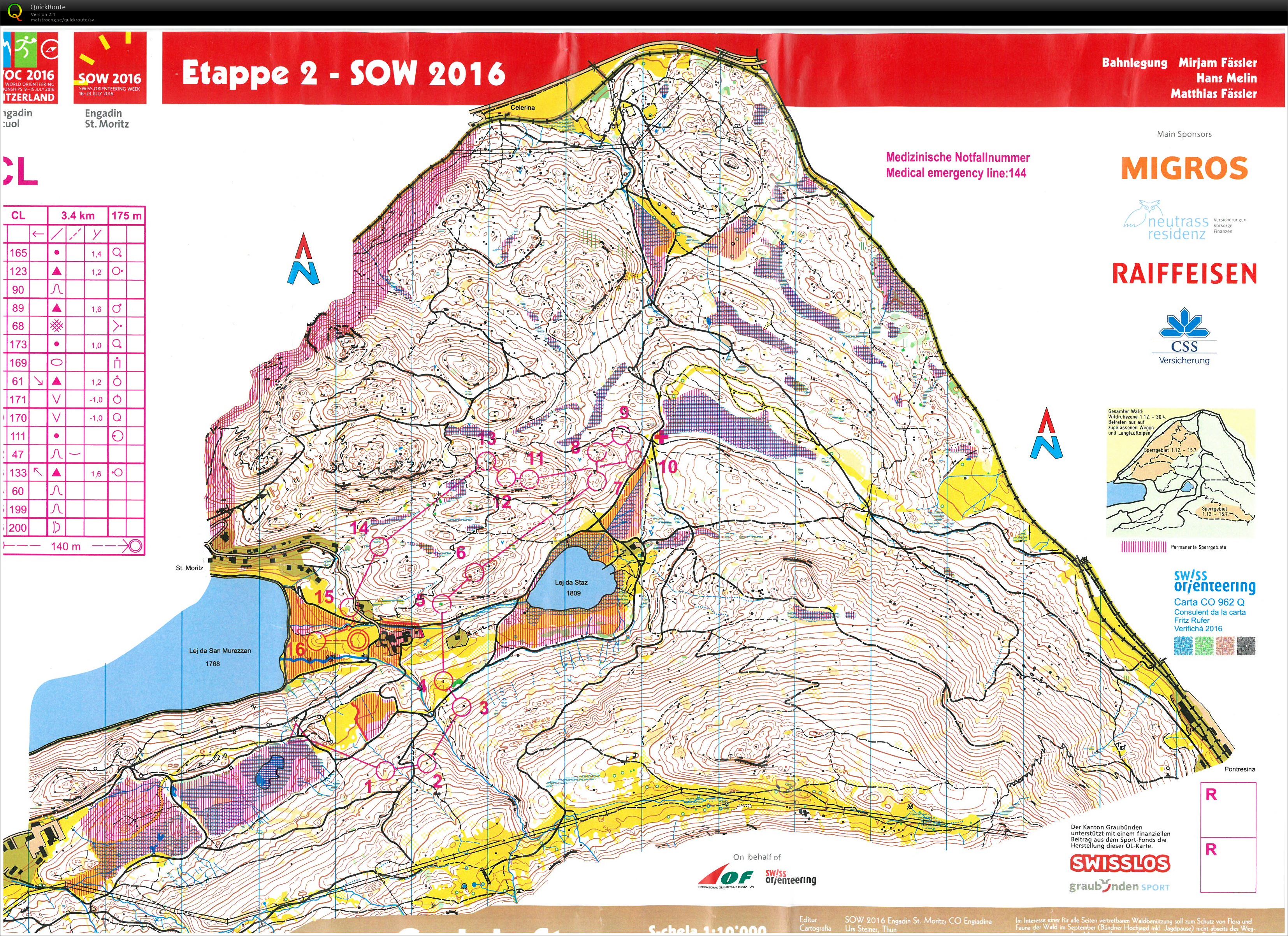 Swiss Orienteering Week 2. etape (18/07/2016)