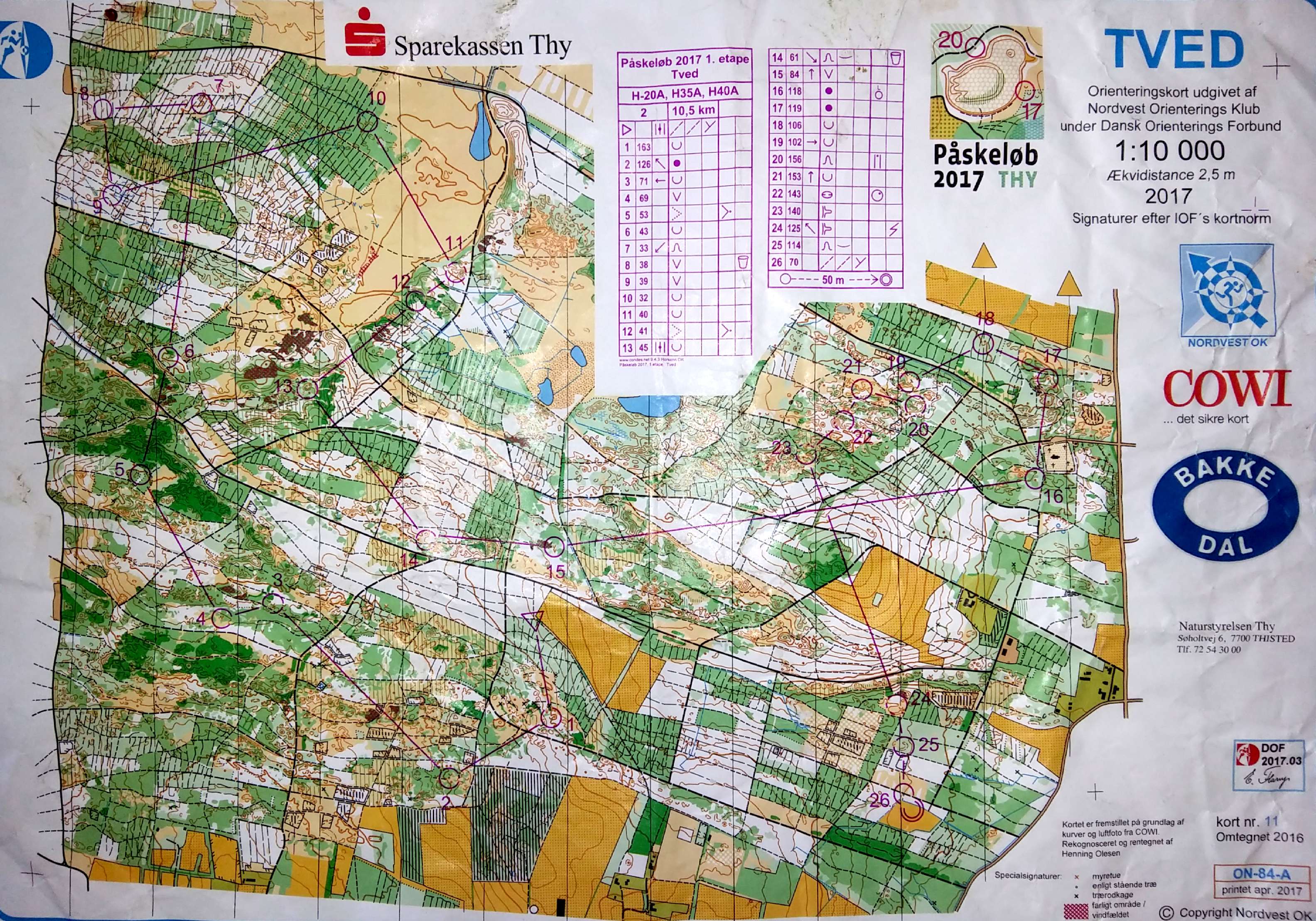 Påskeløb 2017 Etape 1, H40A (13/04/2017)