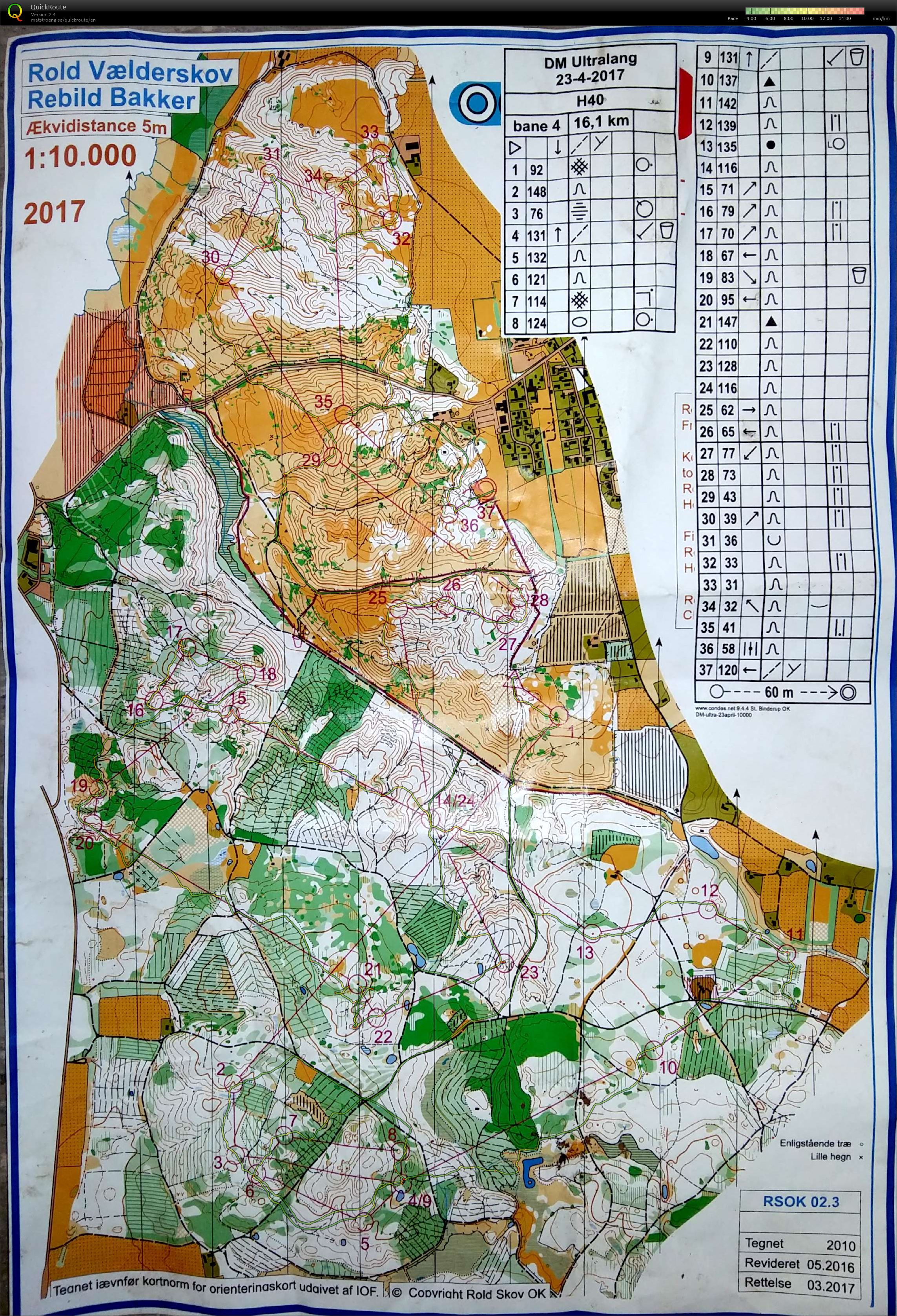 DM Ultralang H40, Rold Vælderskov Rebild Bakker (23/04/2017)