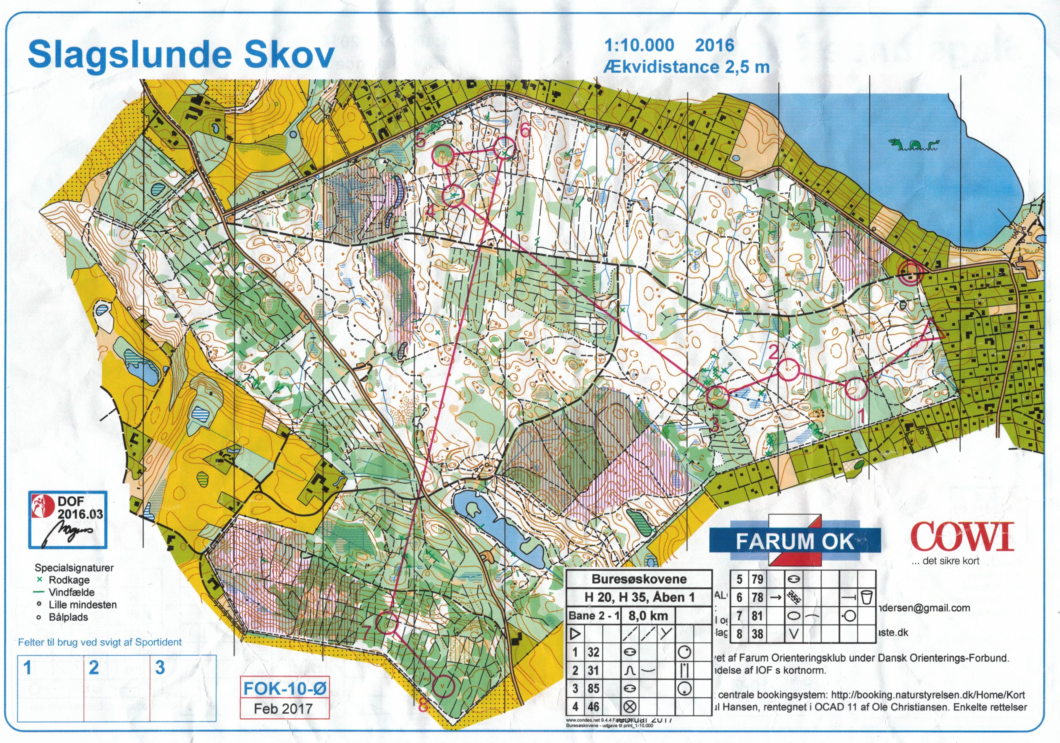 Kredsløb, Åben 1, Slaglunde Skov, Kort 1 (2017-05-14)