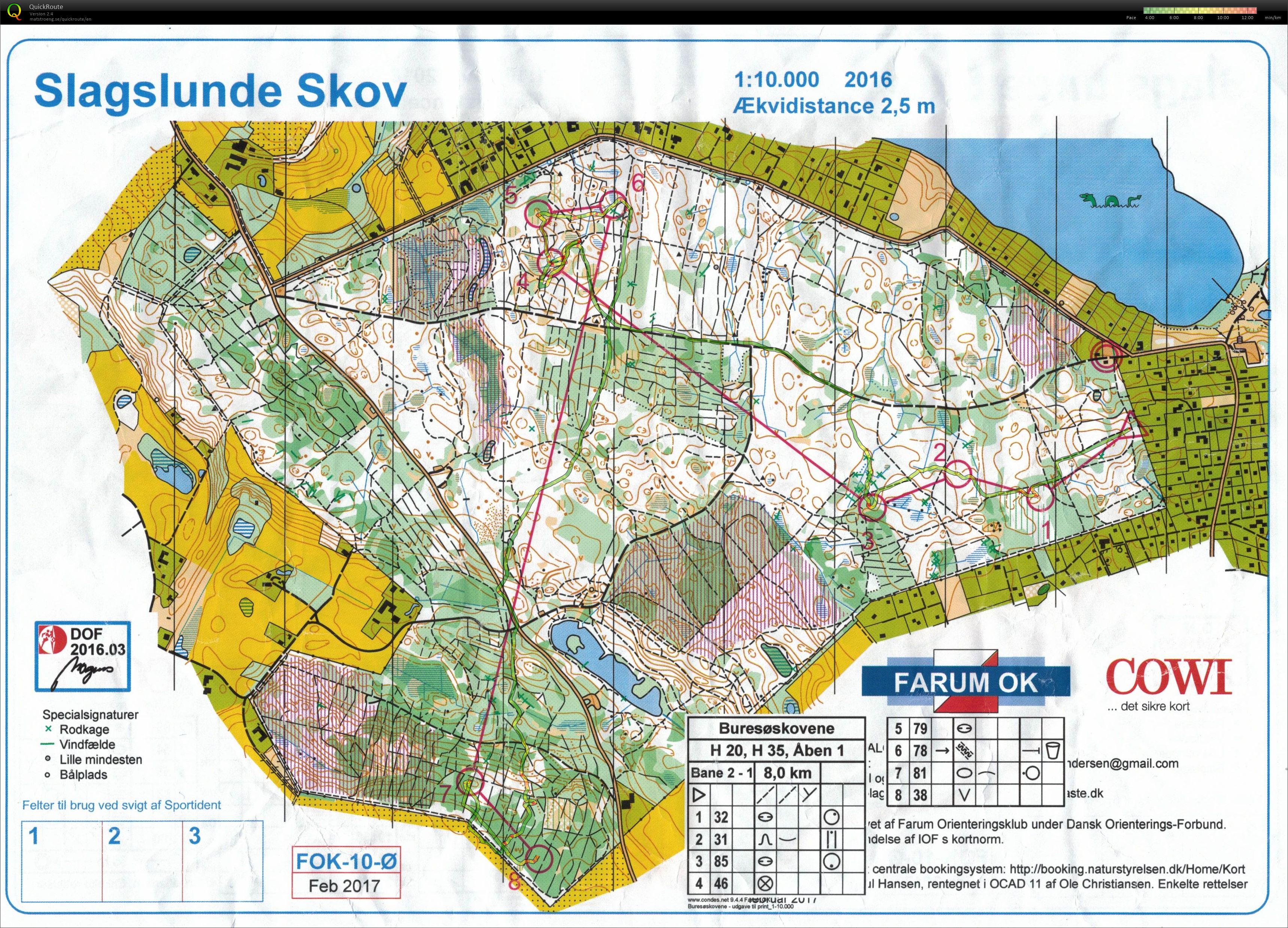 Kredsløb, Åben 1, Slaglunde Skov, Kort 1 (14/05/2017)