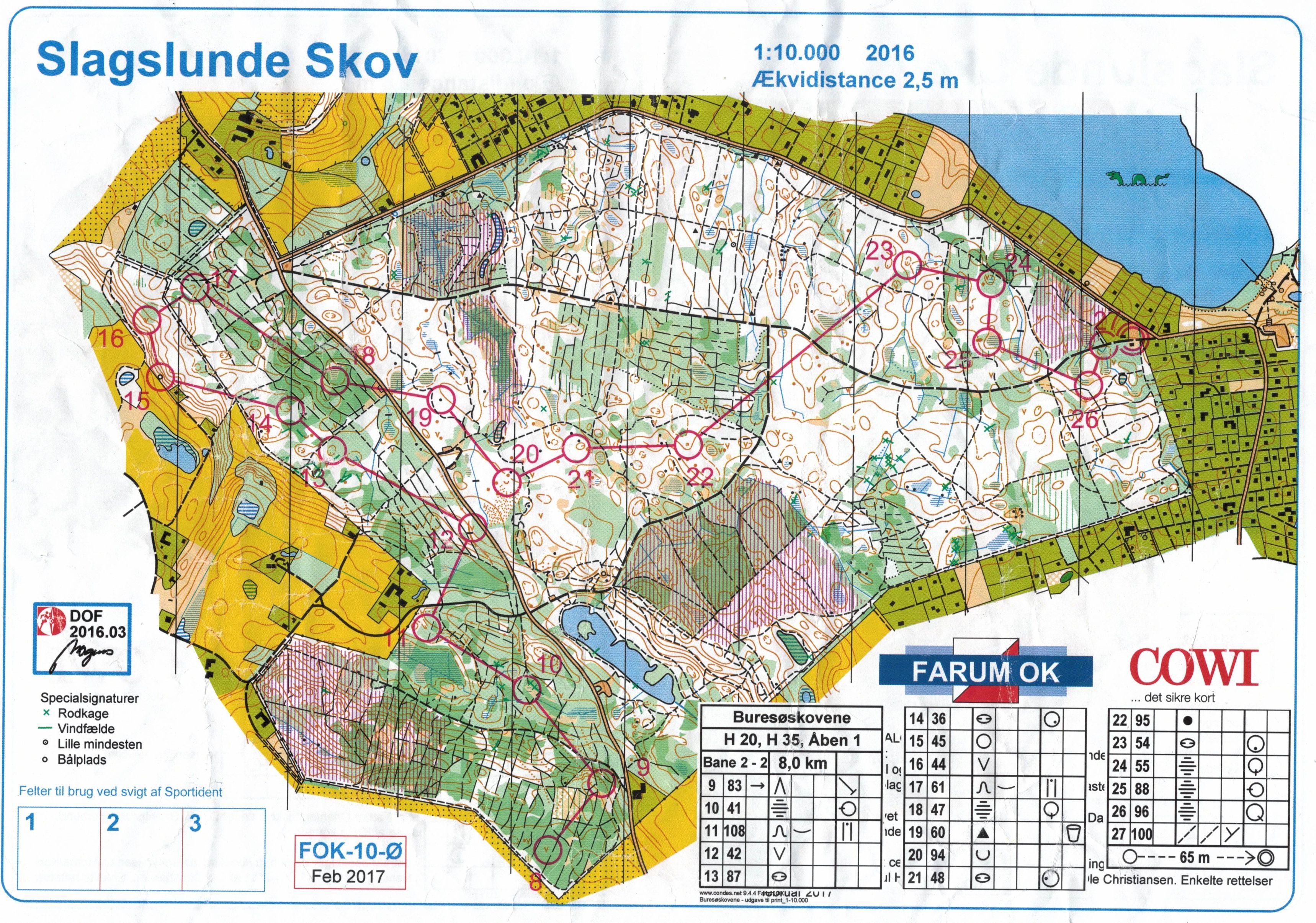 Kredsløb, Åben 1, Slaglunde Skov, Kort 2 (14-05-2017)