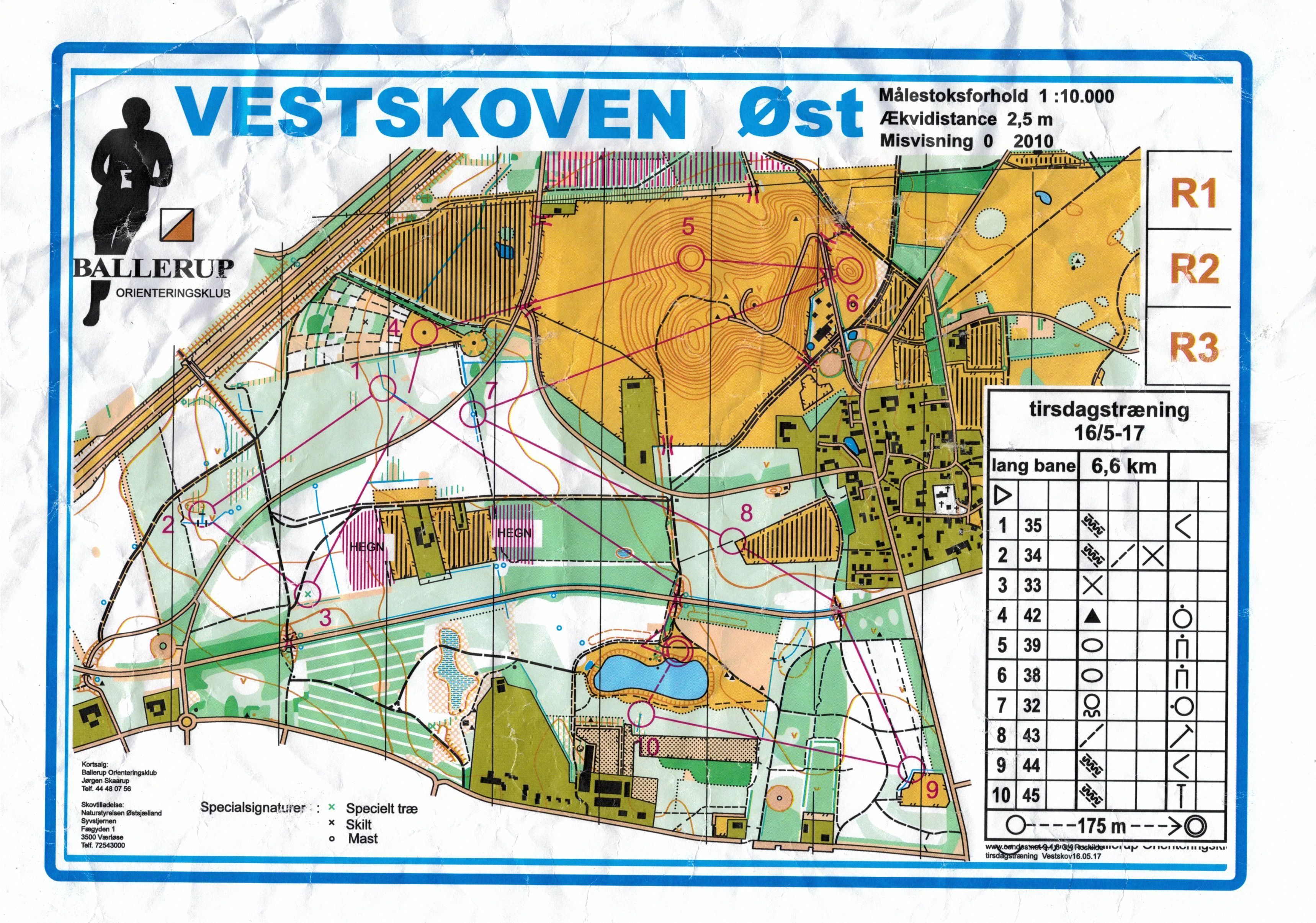 Træningsløb, Vestskoven Øst, Lang (2017-05-16)