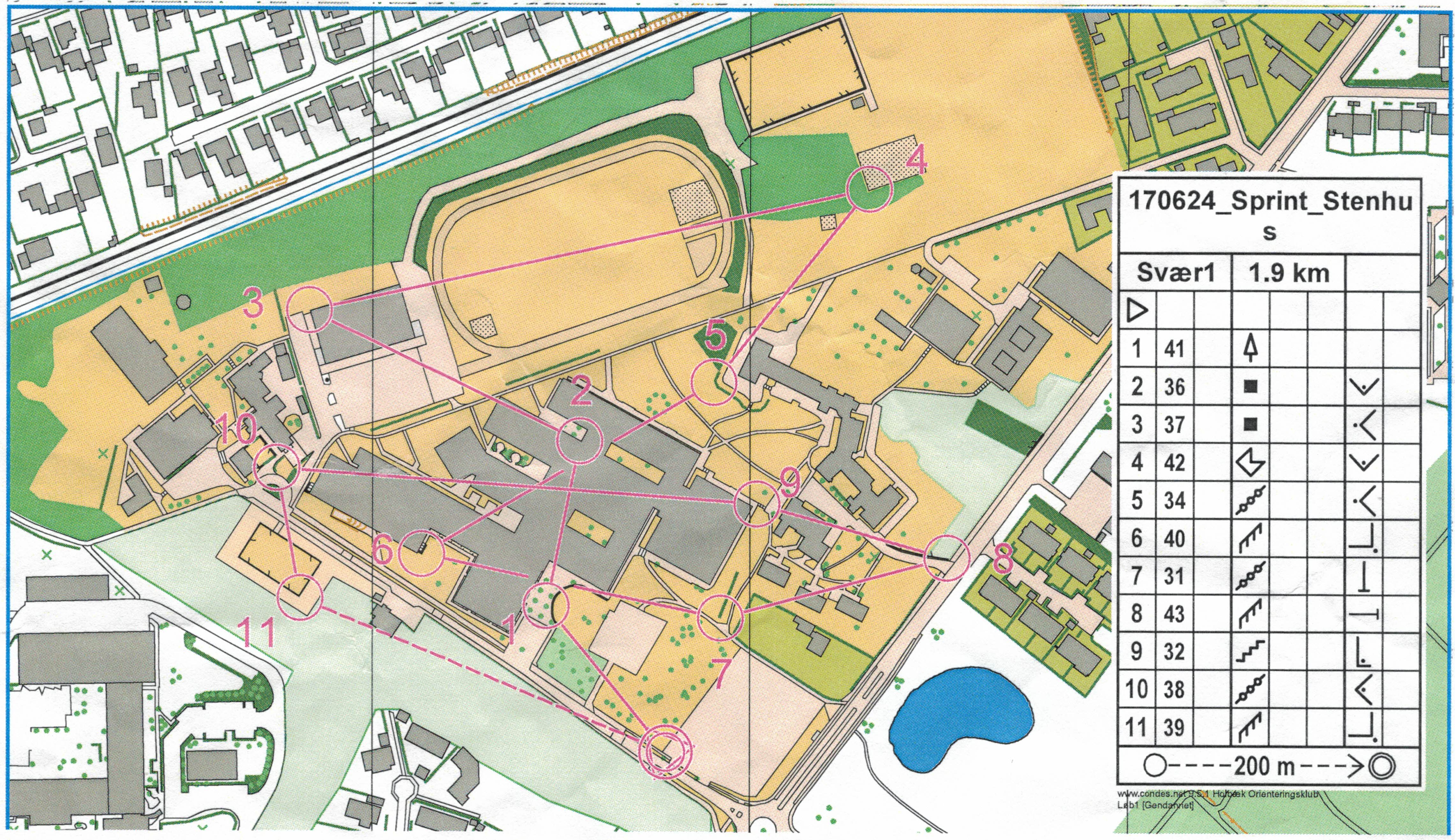 Sprint træning, Stenhus Gymnasium, Svær 1 (24/06/2017)