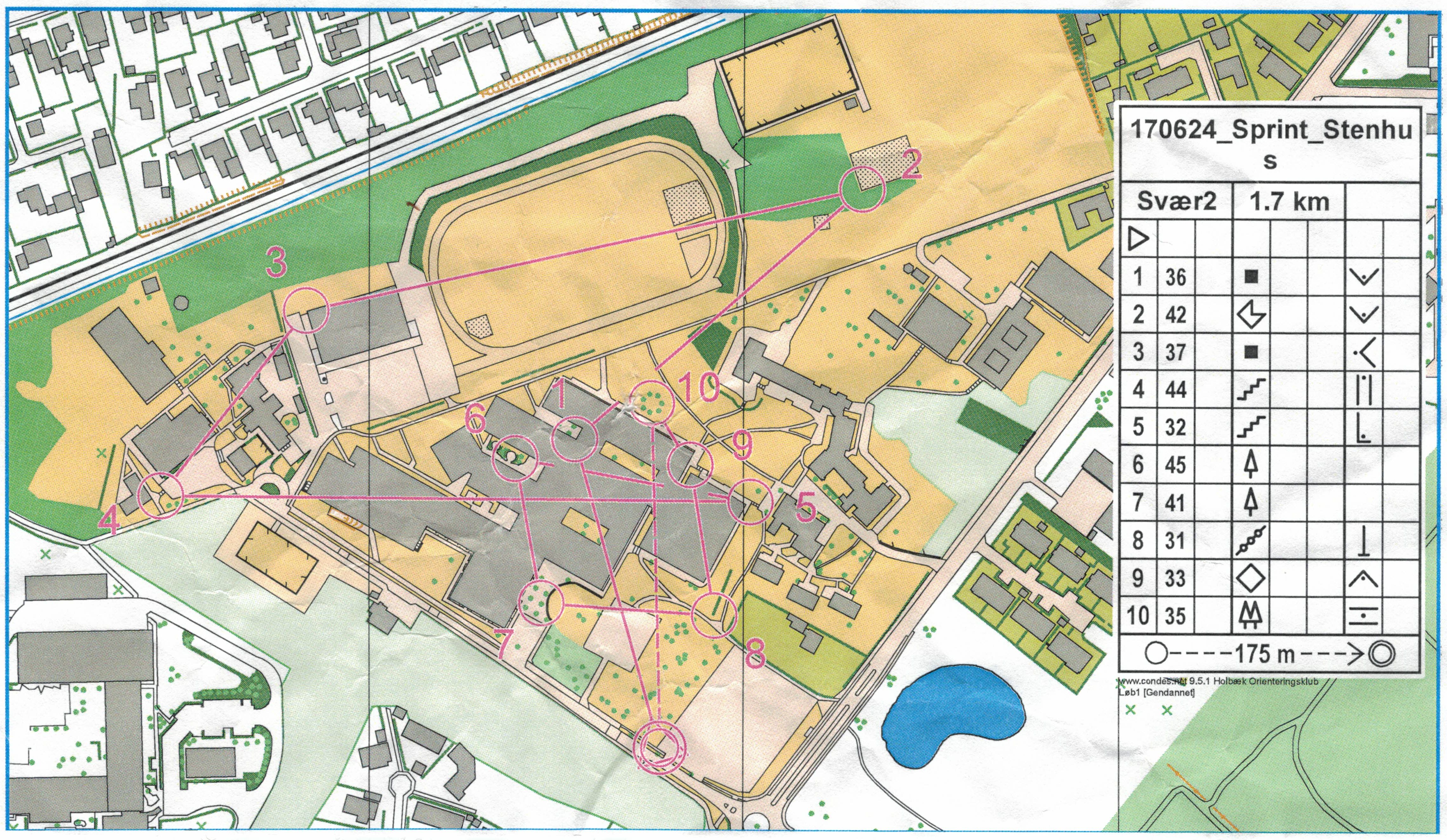 Sprint træning, Stenhus Gymnasium, Svær 2 (24-06-2017)