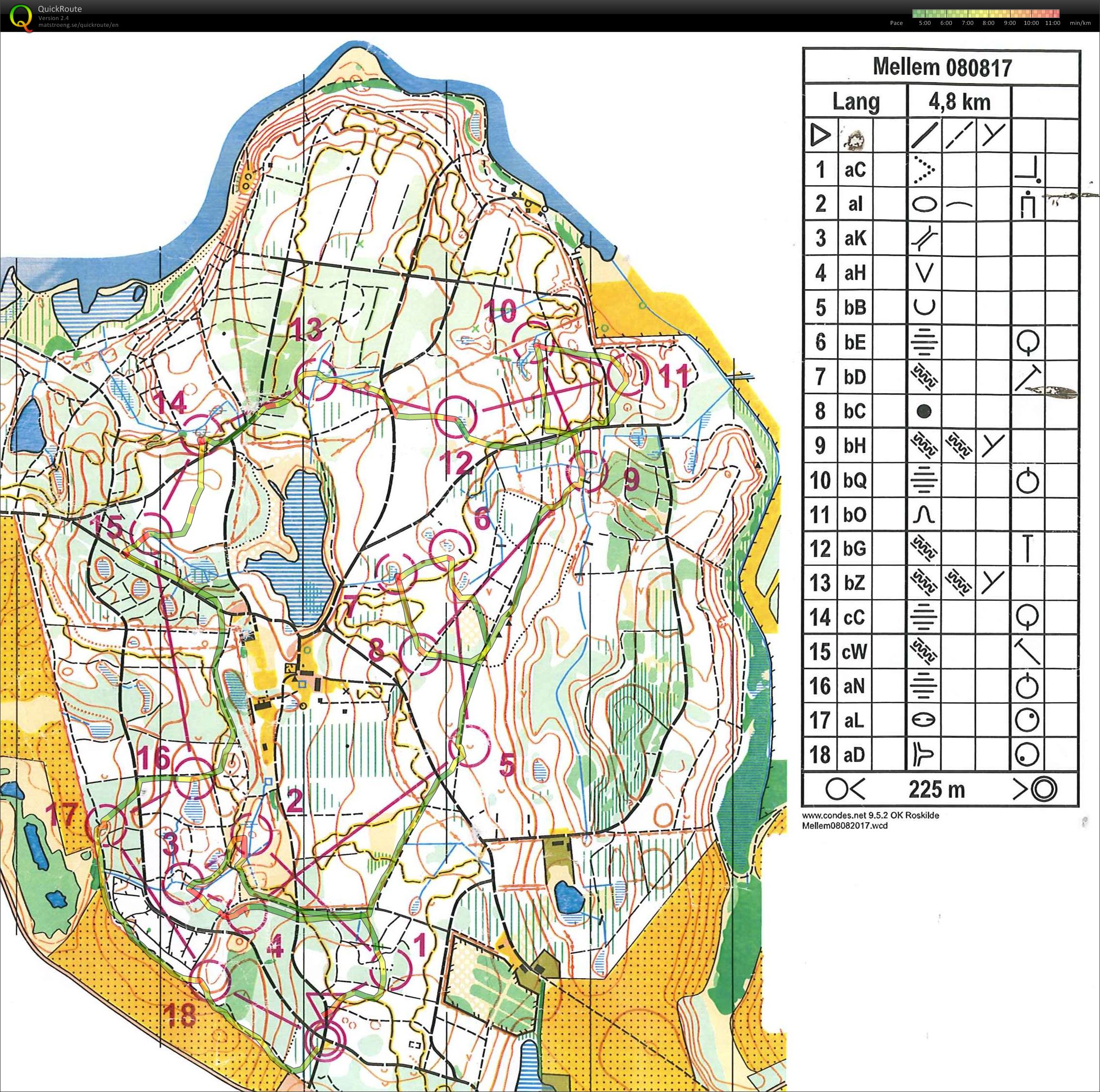 Tirsdagstræning - mellemdistance (08/08/2017)