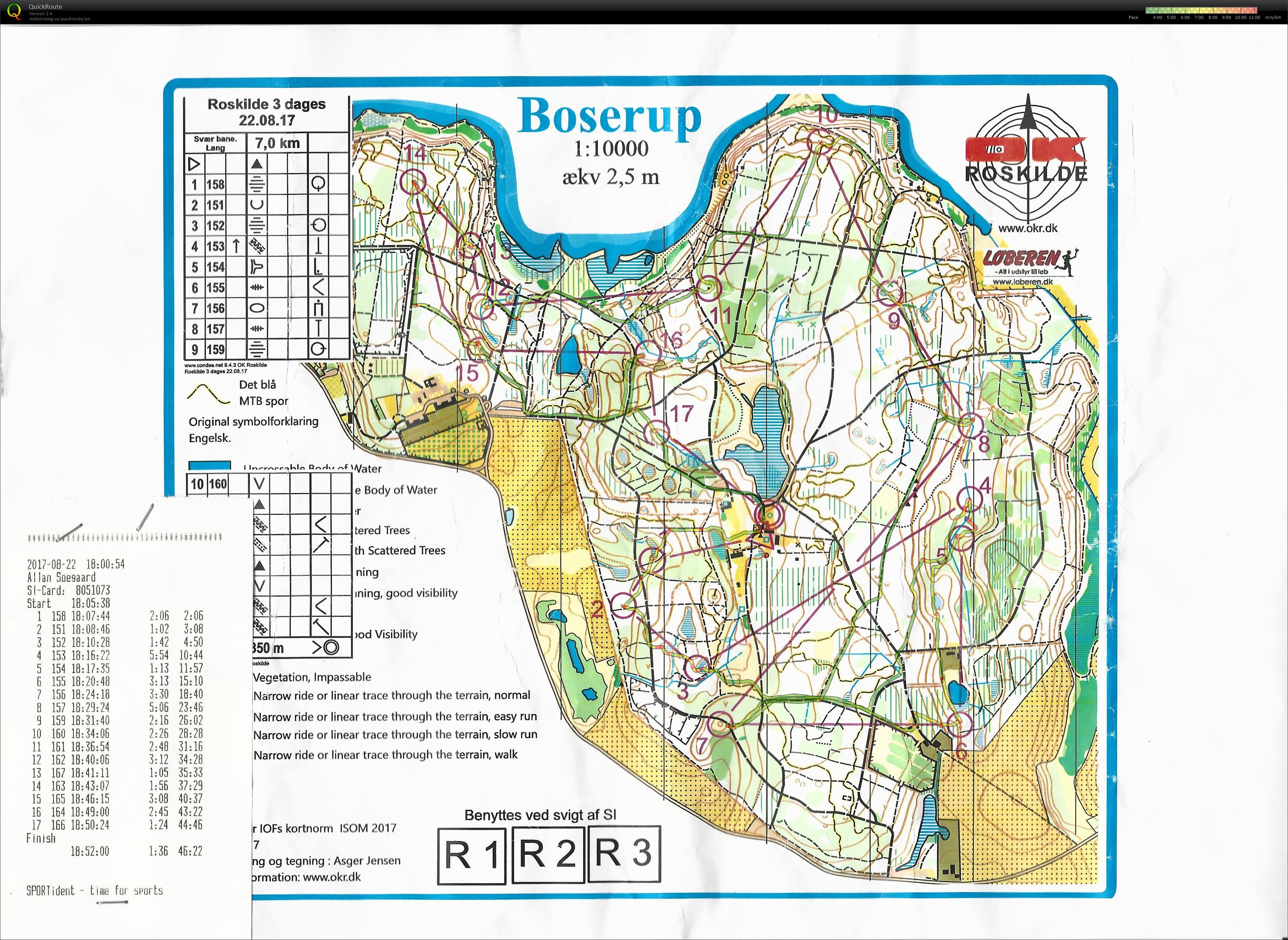 Roskilde 3-dages, Etape 3, Bane 1 (2017-08-22)