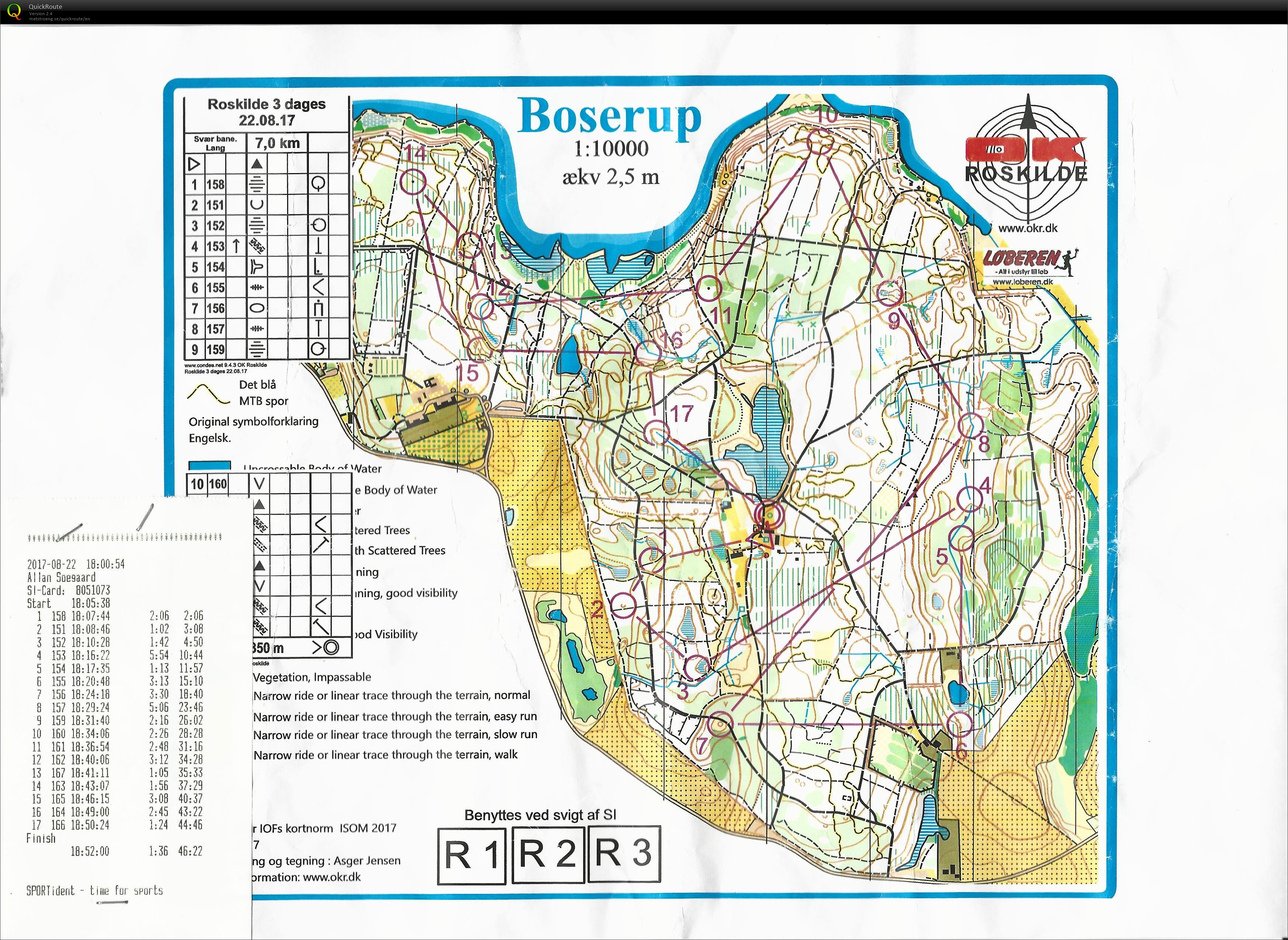 Roskilde 3-dages, Etape 3, Bane 1 (22-08-2017)