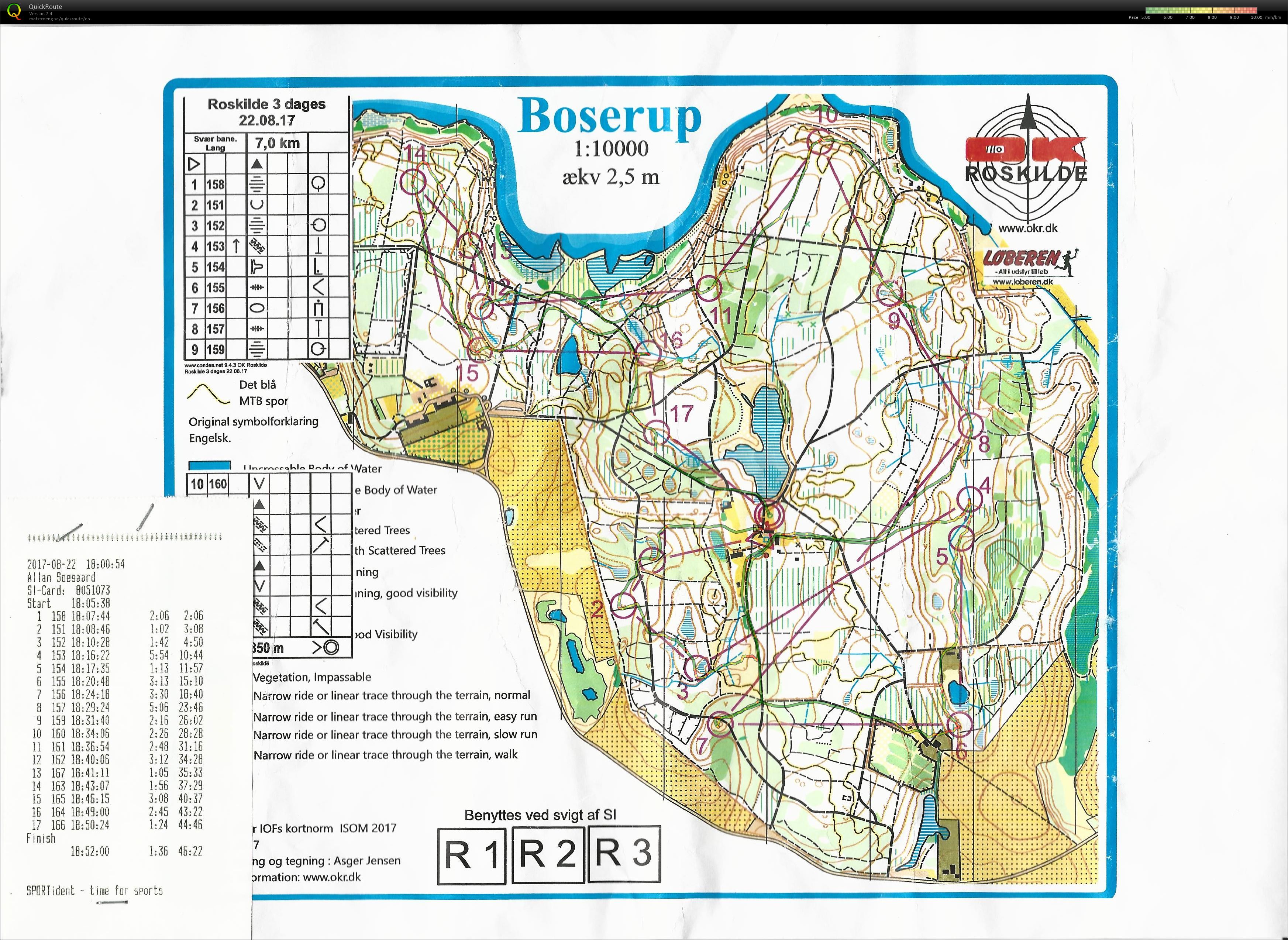 Roskilde 3-dages, Etape 3, Bane 1 (22.08.2017)