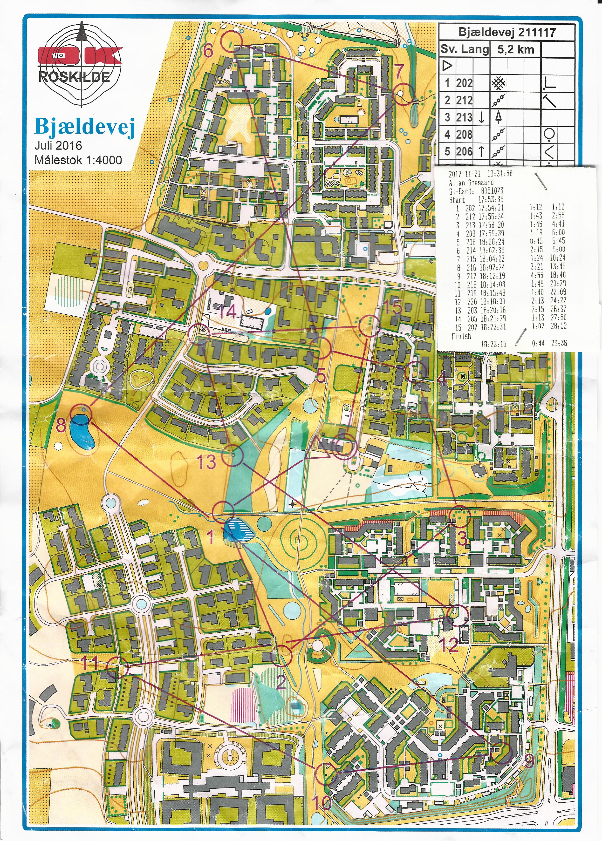 Sprint træning, Bjældevej (21/11/2017)