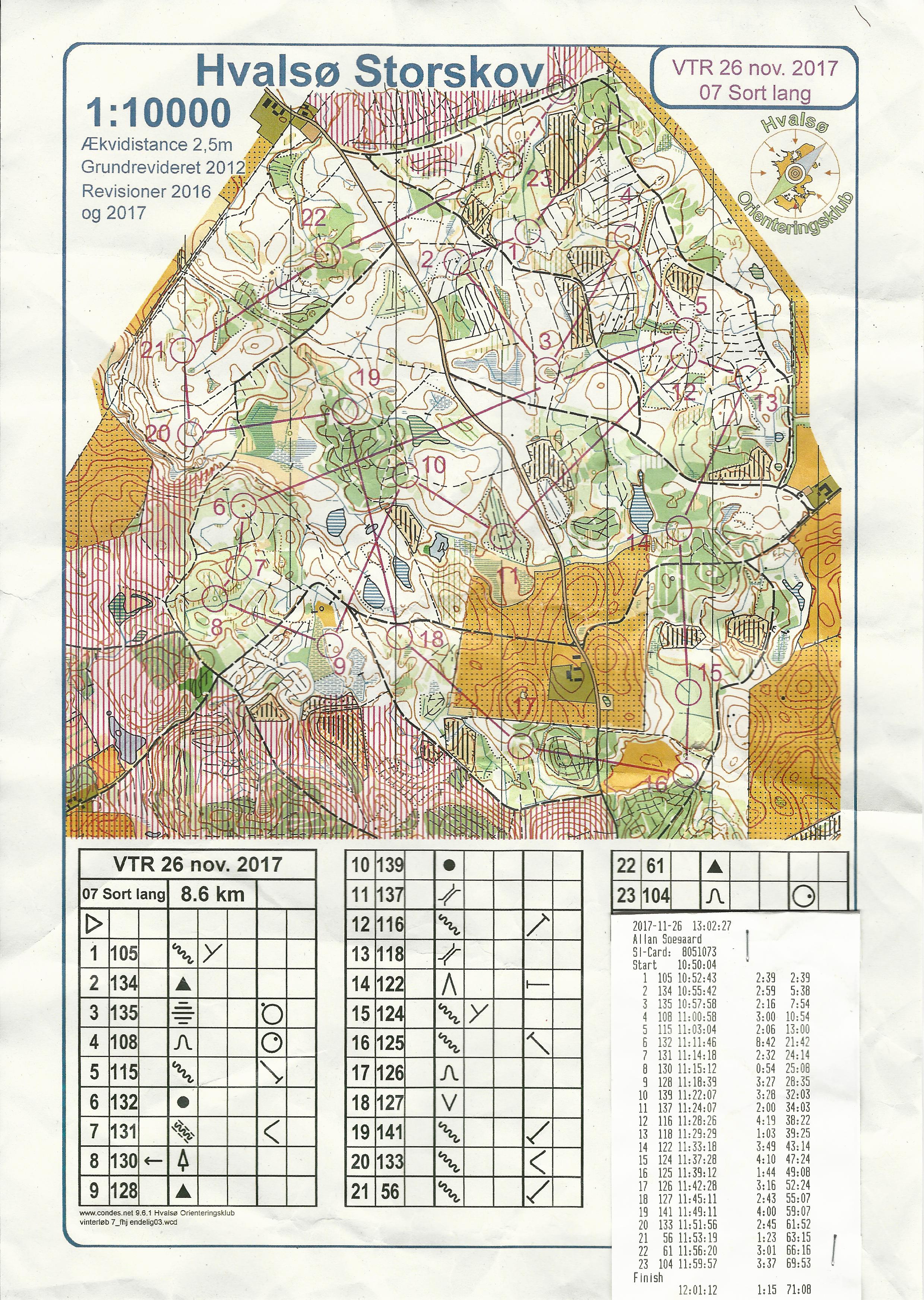 VTR, Hvalsø Storskov, Sort Lang (2017-11-26)