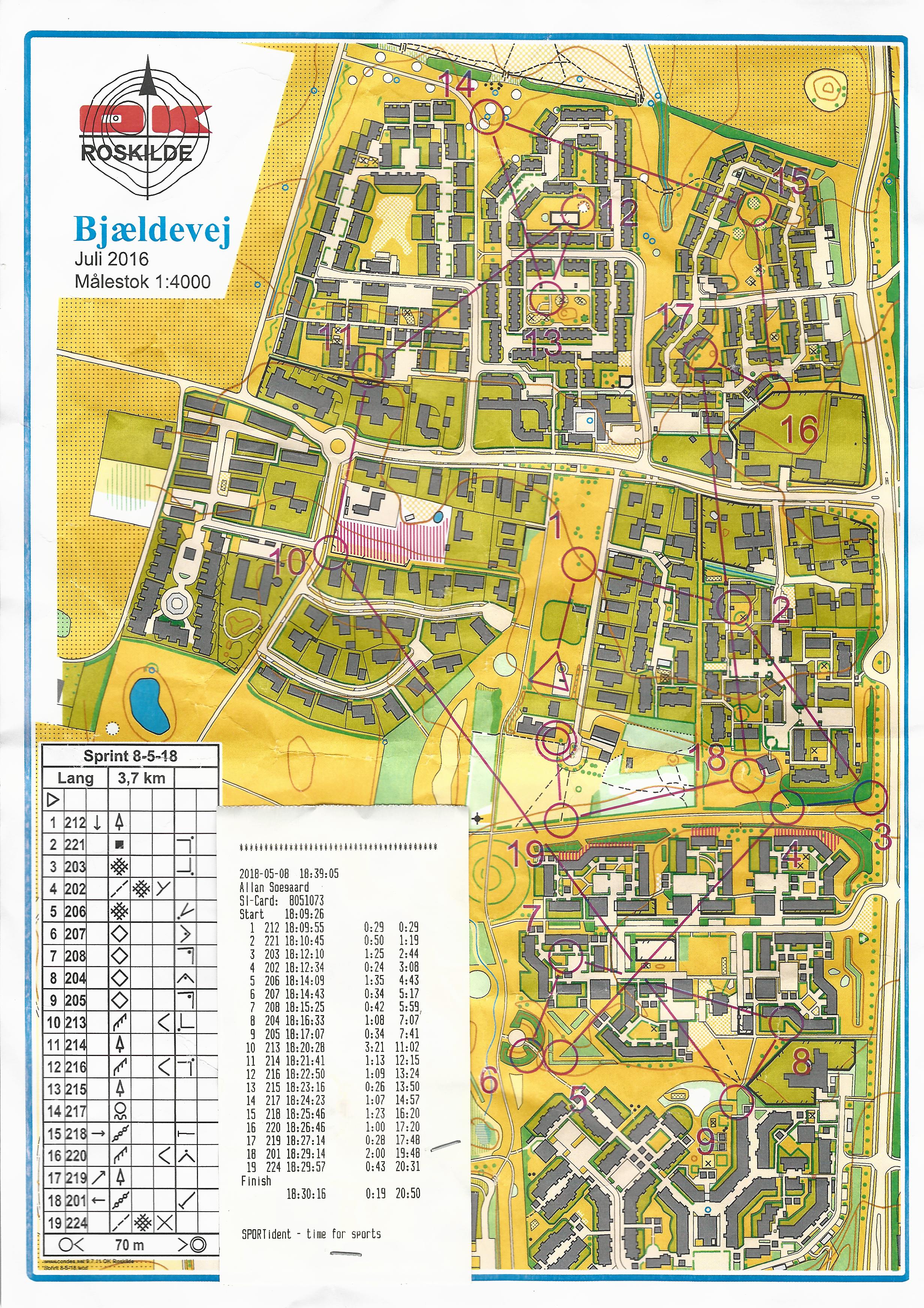 Sprint, Bjældevej (08-05-2018)