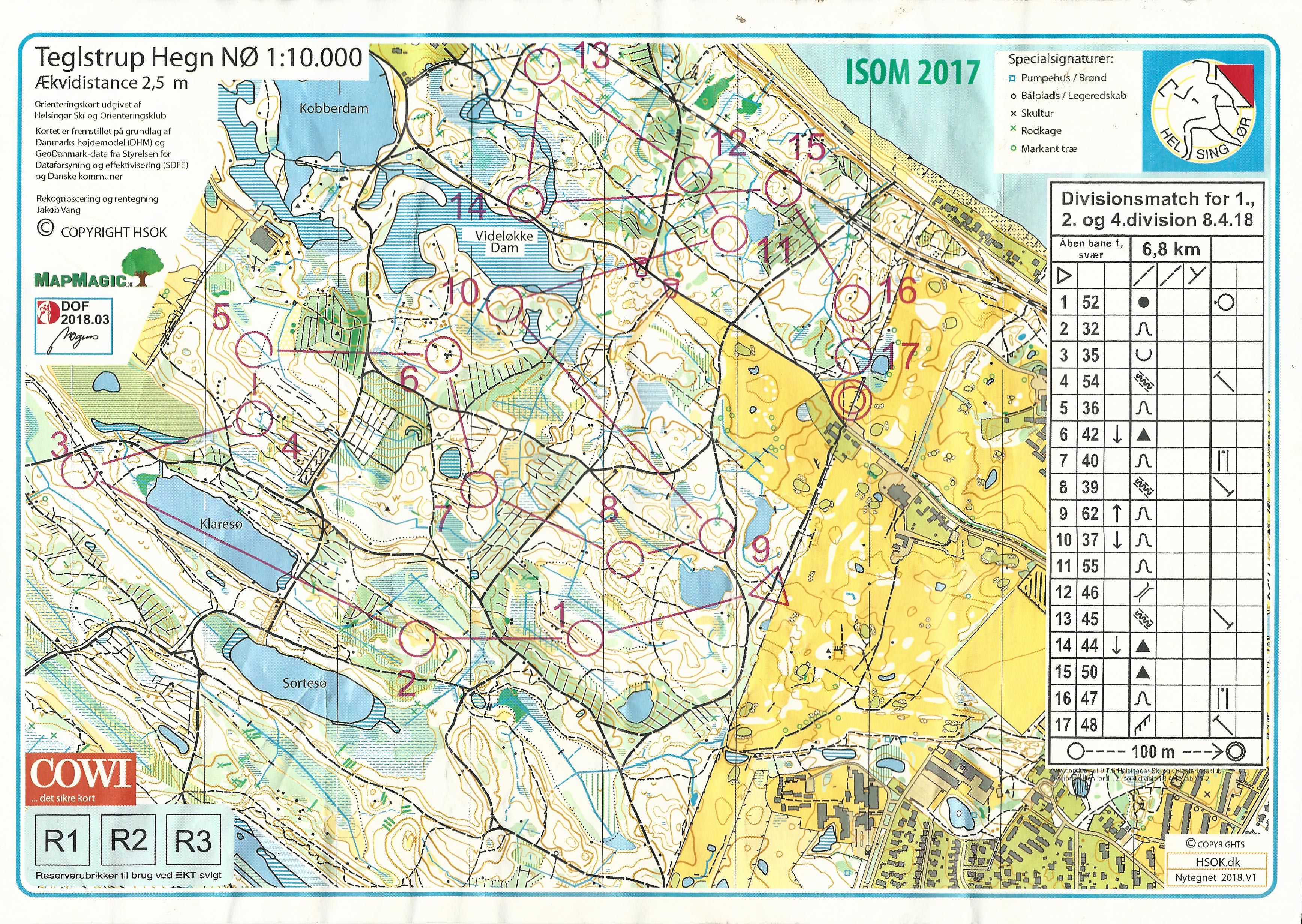 Divisionsmatch Teglstrup Hegn, Åben 1 (08.04.2018)