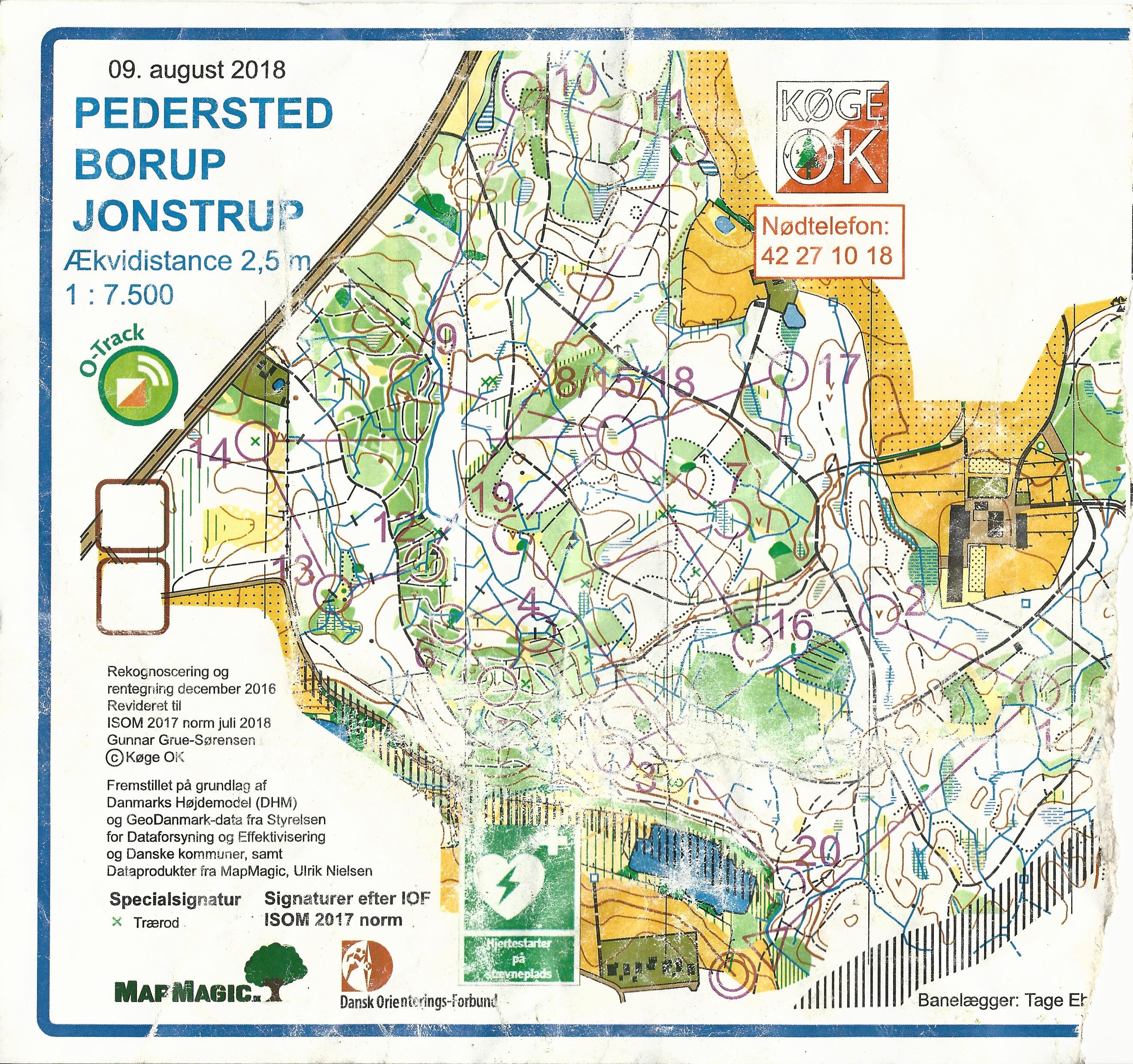 Roskilde 3-dages, Etape 1, Pedersted Borup Jonstrup, Bane 1 (09.08.2018)