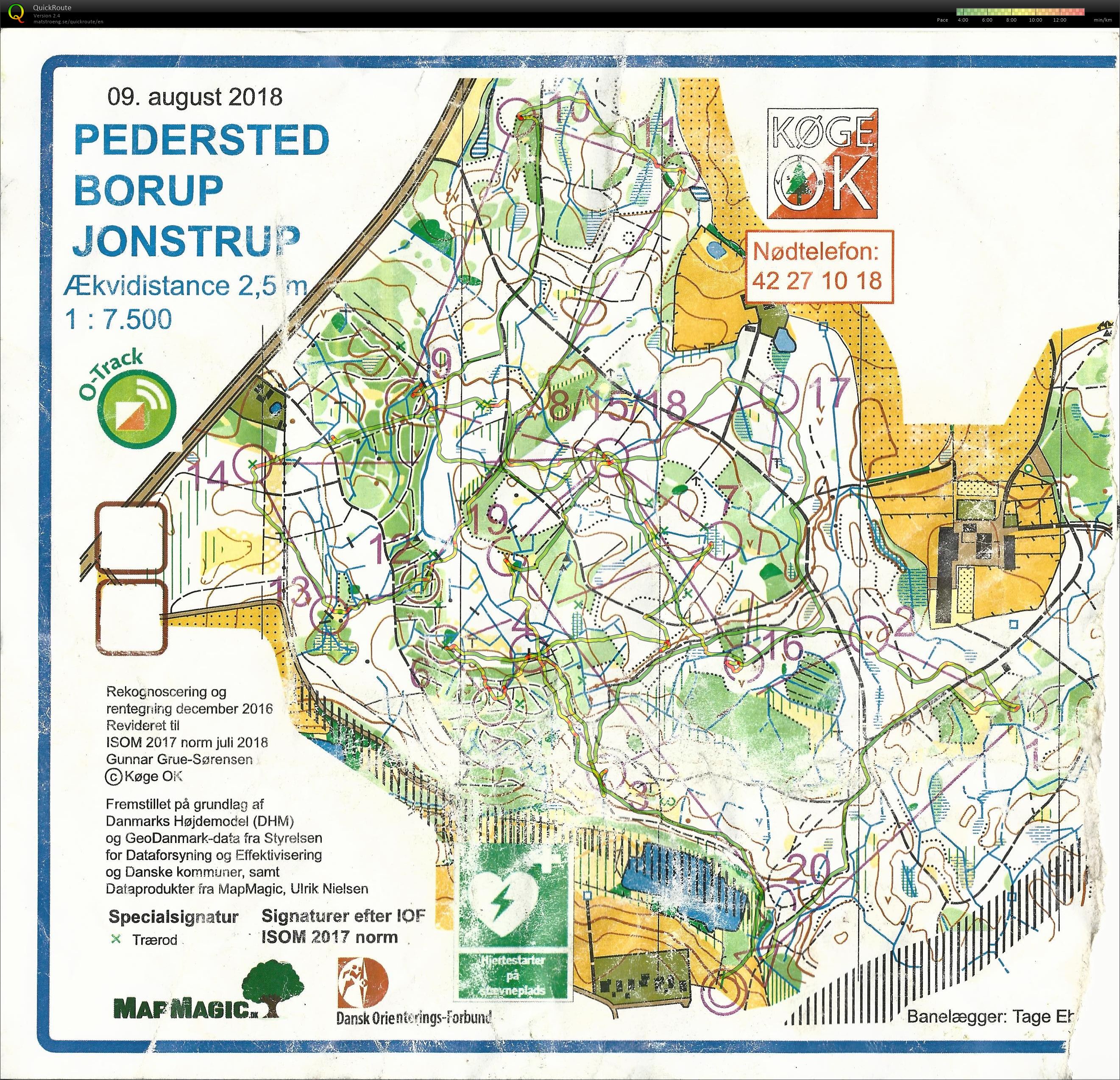 Roskilde 3-dages, Etape 1, Pedersted Borup Jonstrup, Bane 1 (2018-08-09)