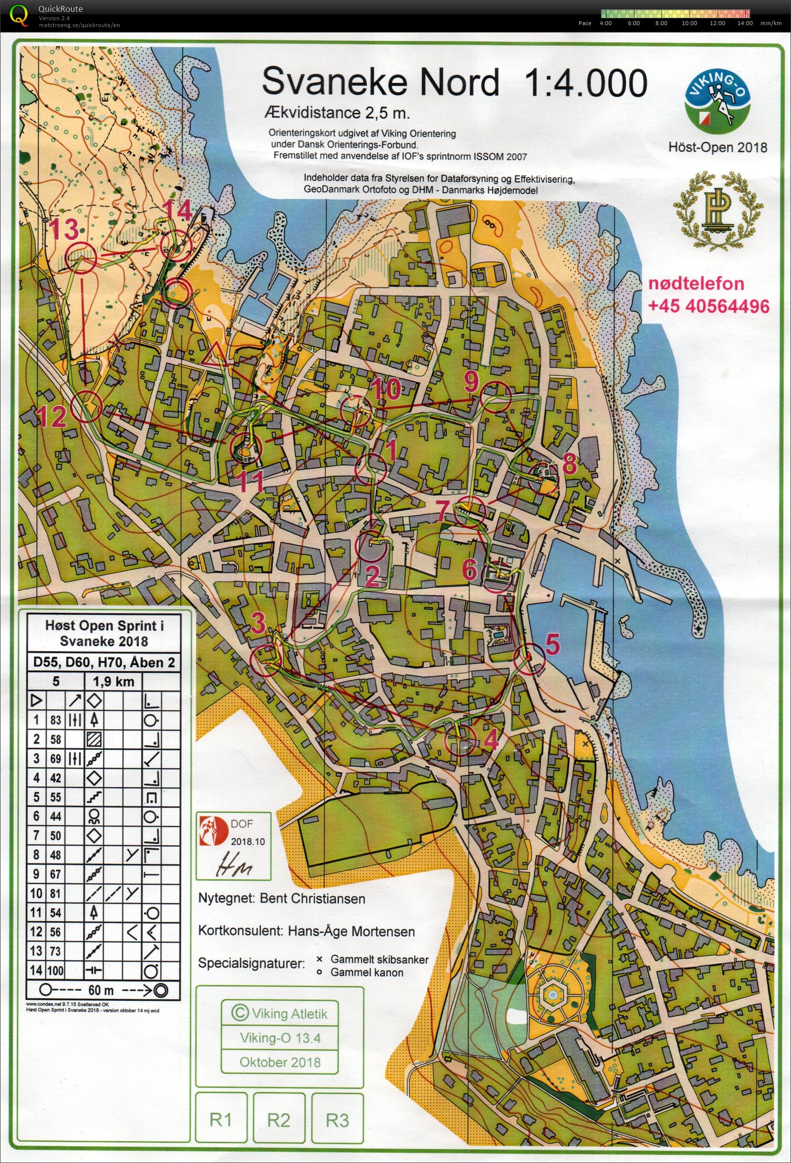 Höst Open sprint, H70 (2018-10-26)