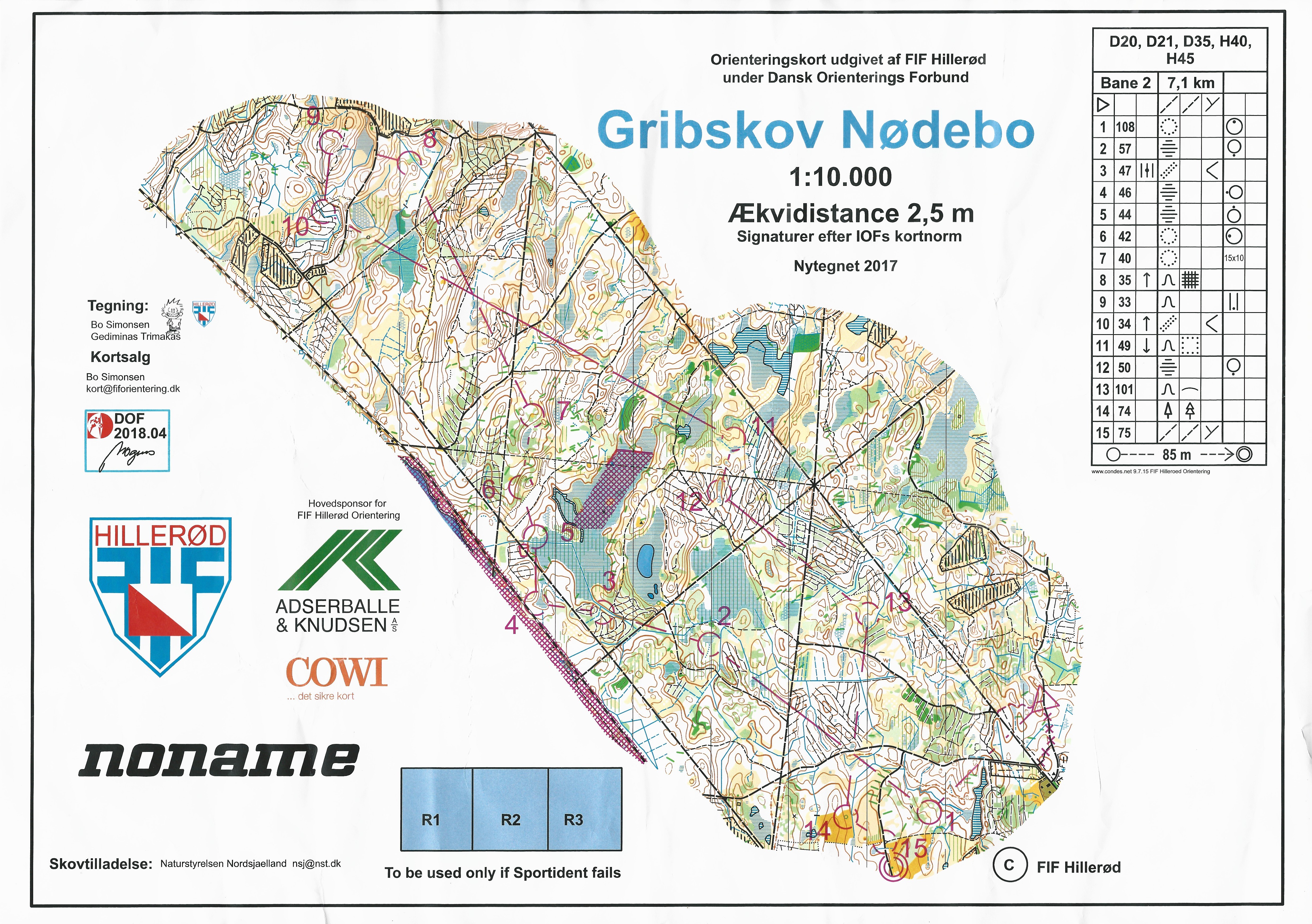 Divisionsmatch, Gribskov Nødebo, H45, Bane 2 (2018-11-03)