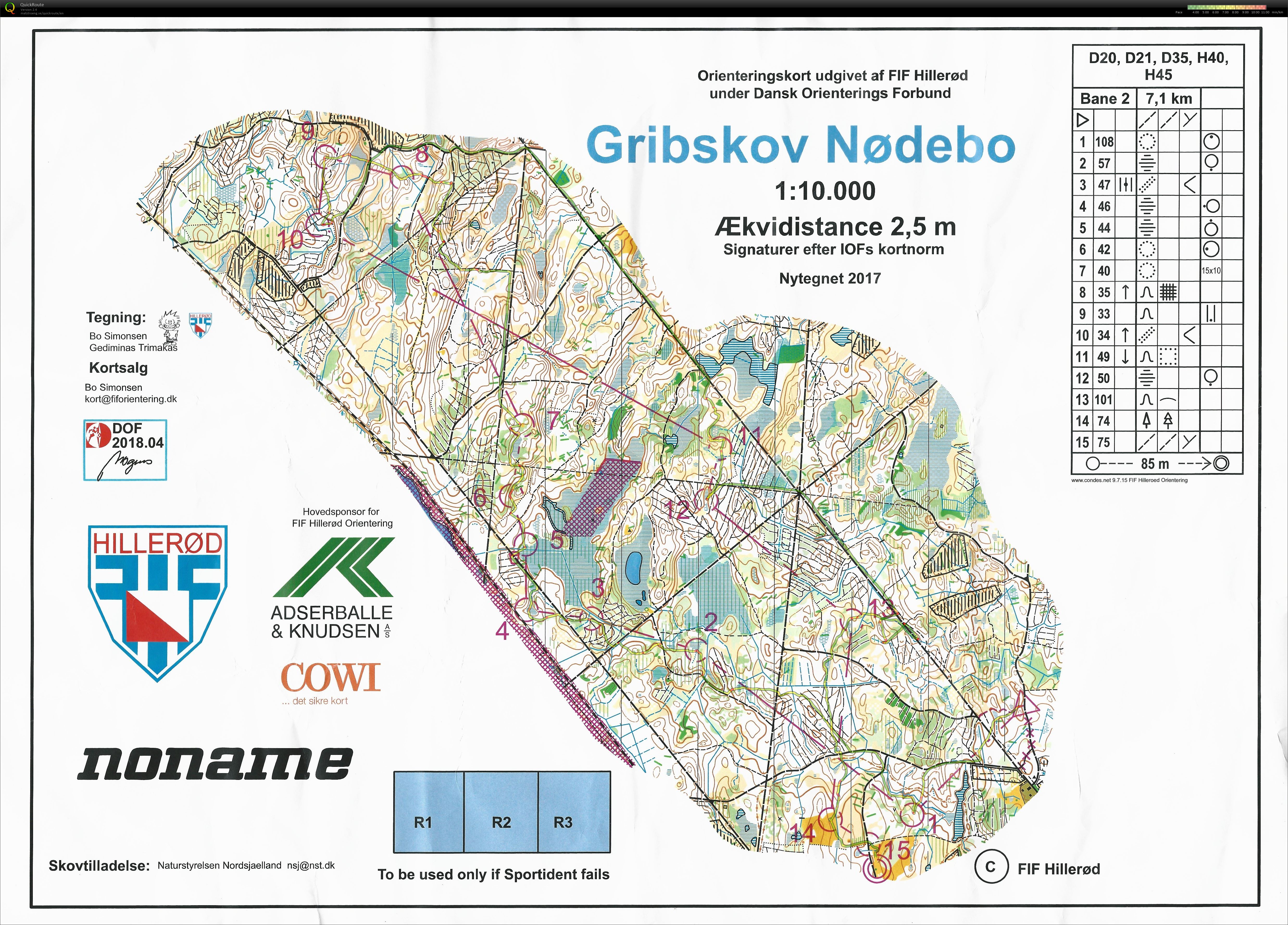 Divisionsmatch, Gribskov Nødebo, H45, Bane 2 (2018-11-03)