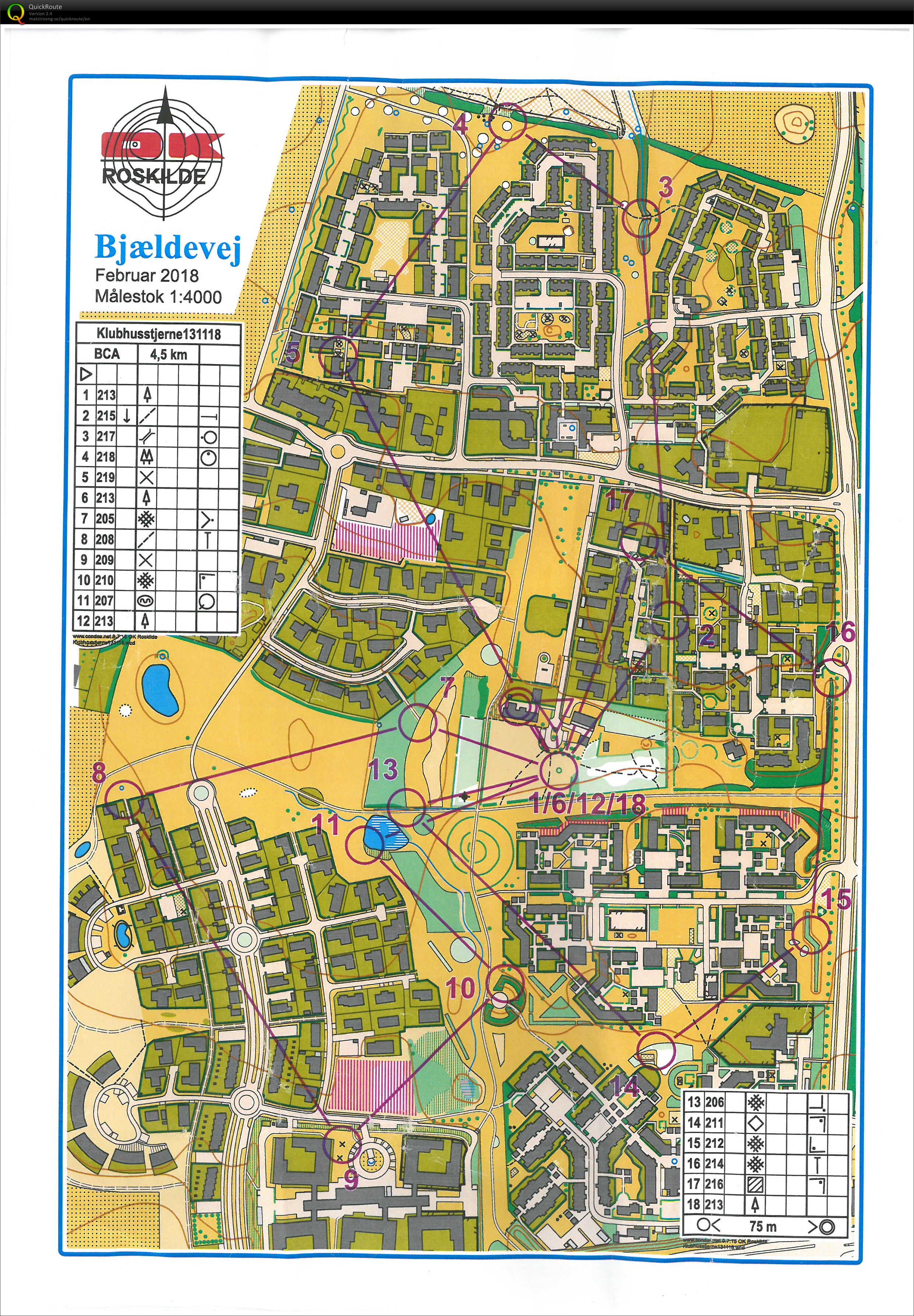 Tirsdagstræning - stjerneløb (2018-11-13)