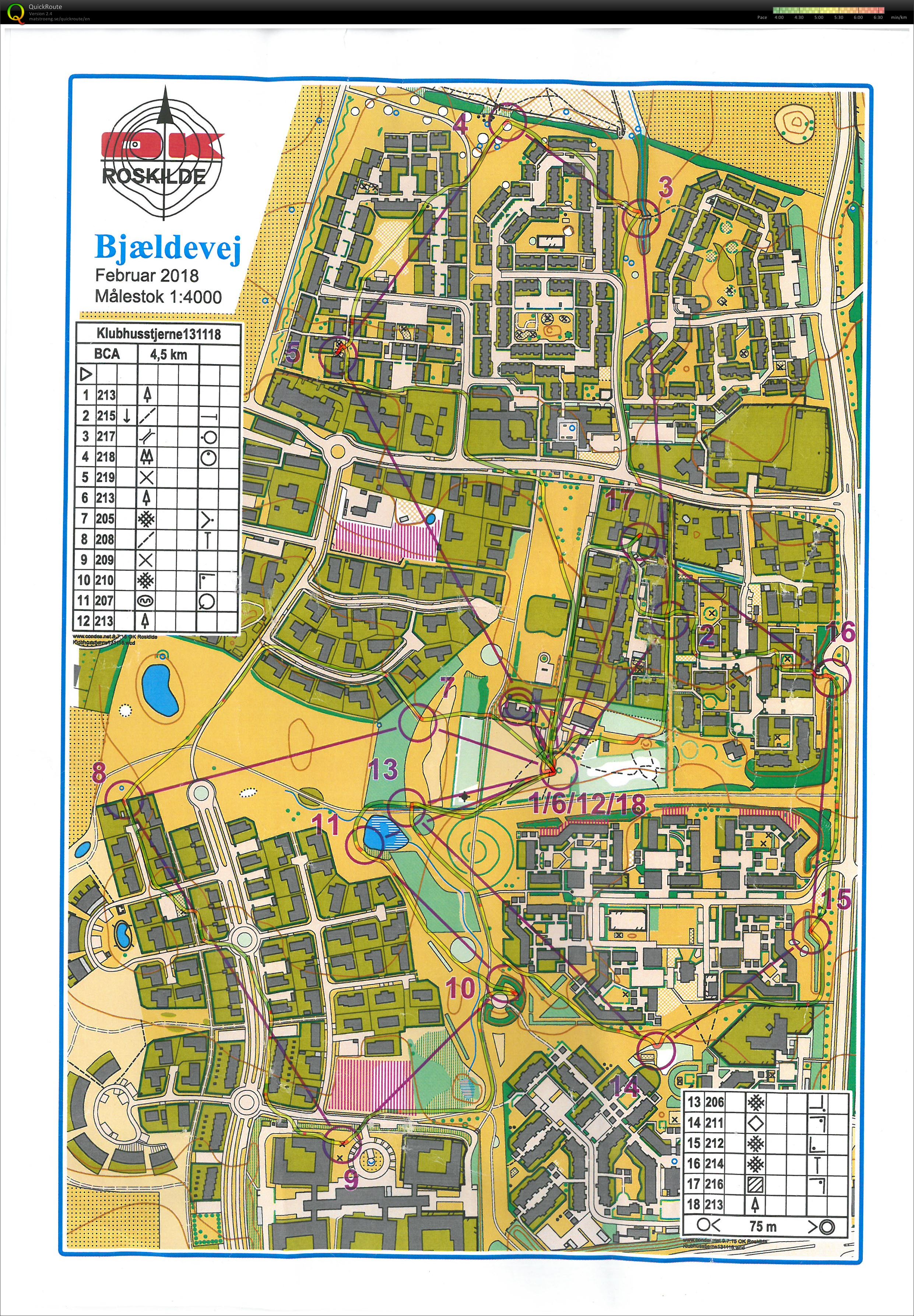 Tirsdagstræning - stjerneløb (2018-11-13)