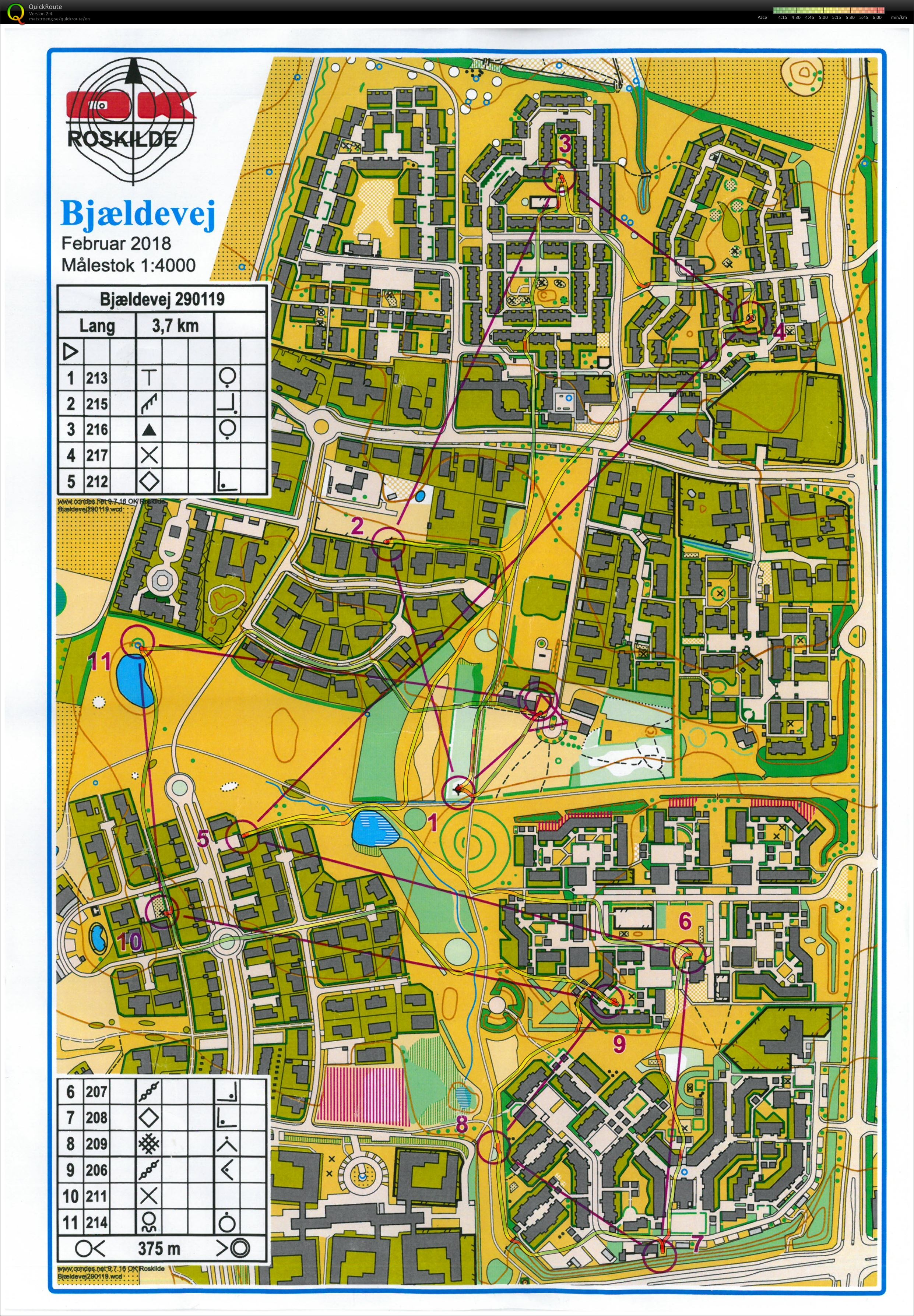 Tirsdagstræning - natsprint (2019-01-29)