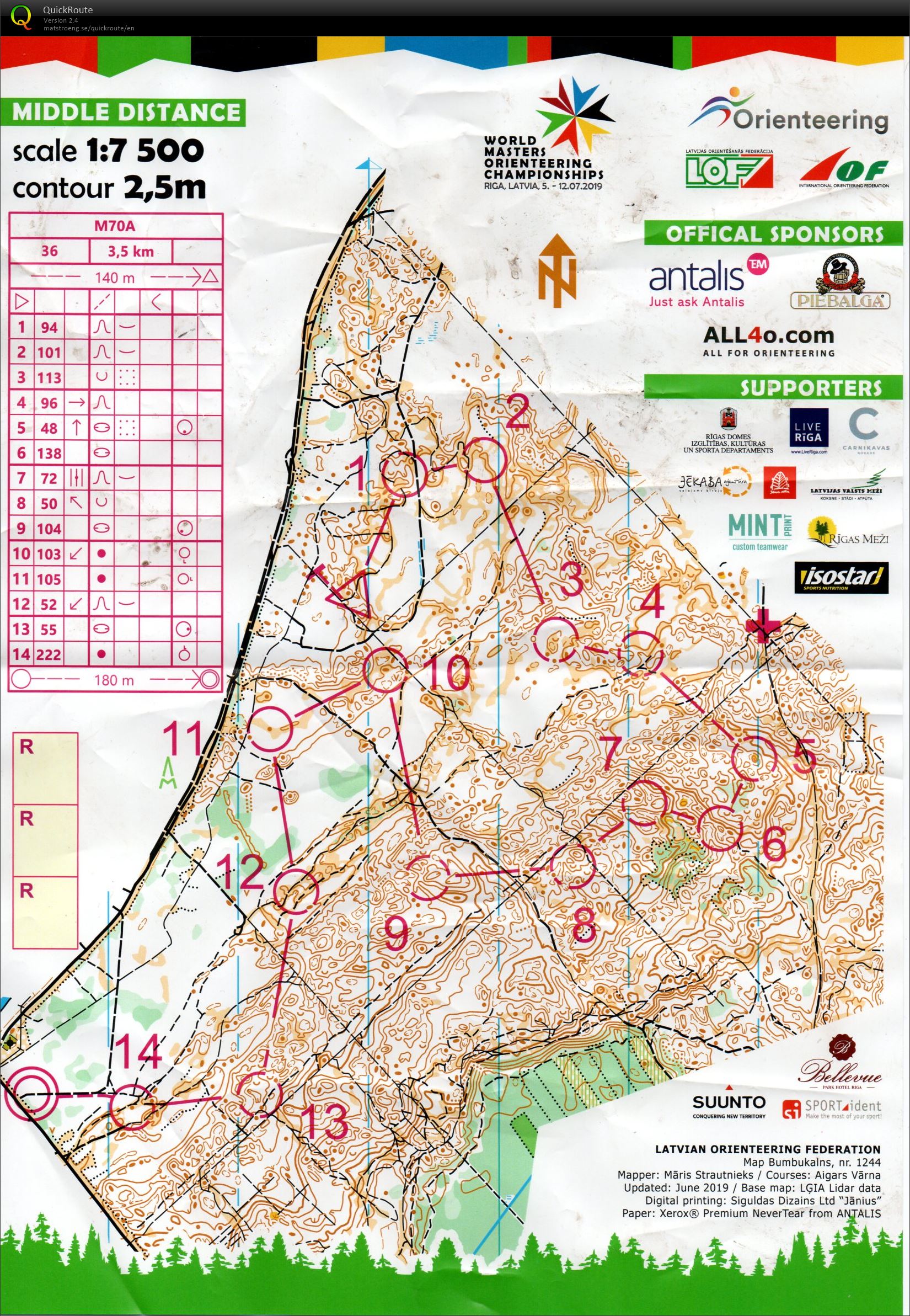 WMOC Middle Final M70A (10.07.2019)