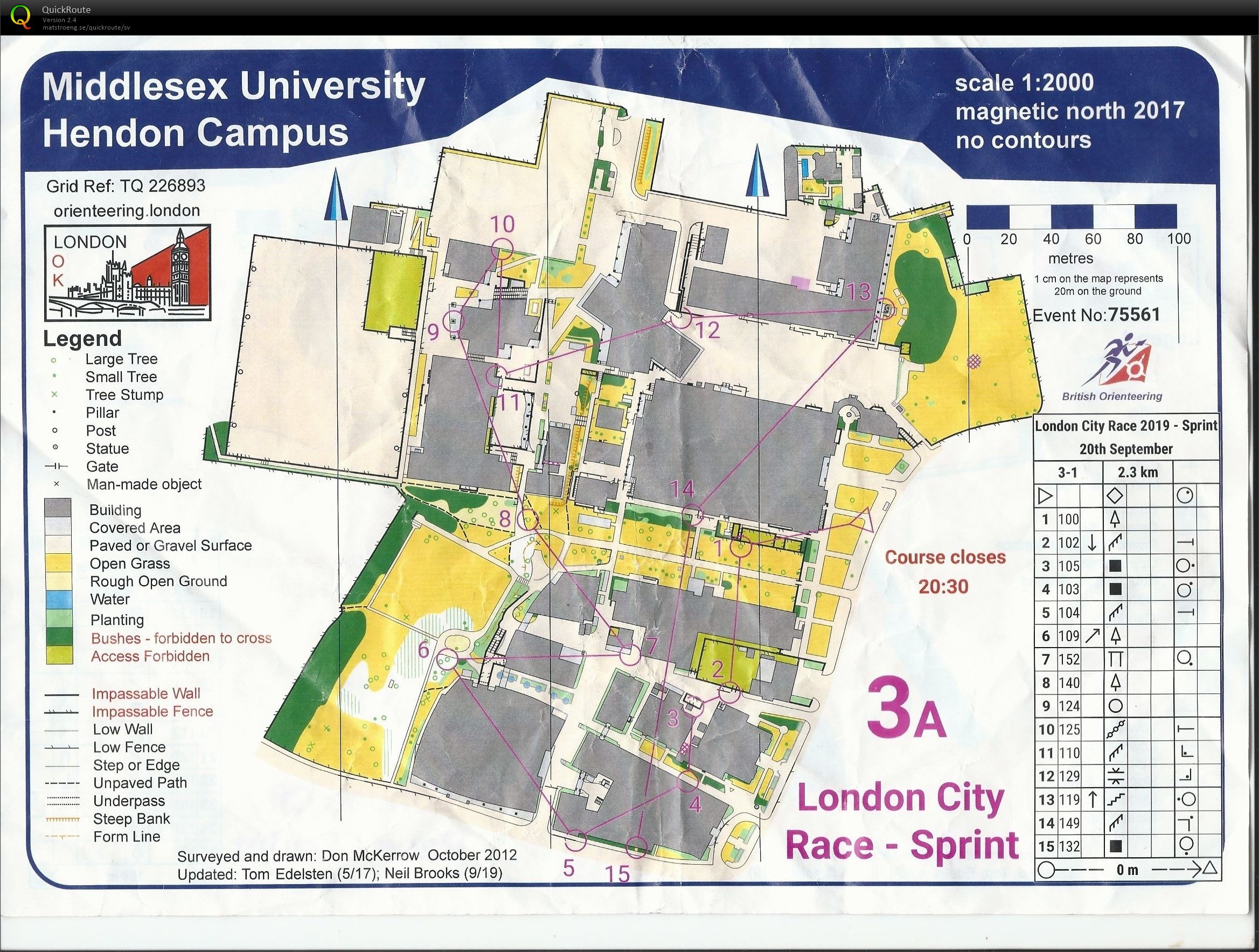 London City Race 2019 Sprint - A (2019-09-20)