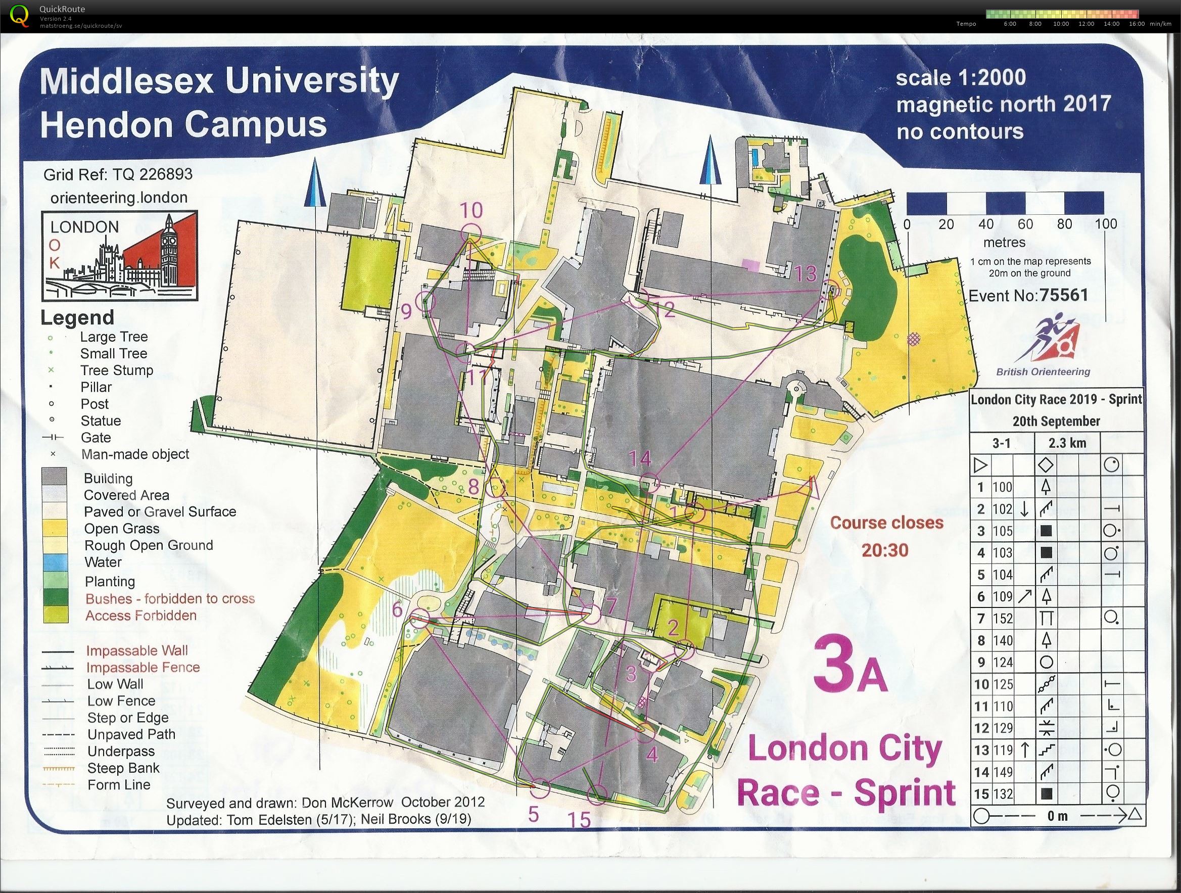 London City Race 2019 Sprint - A (20/09/2019)