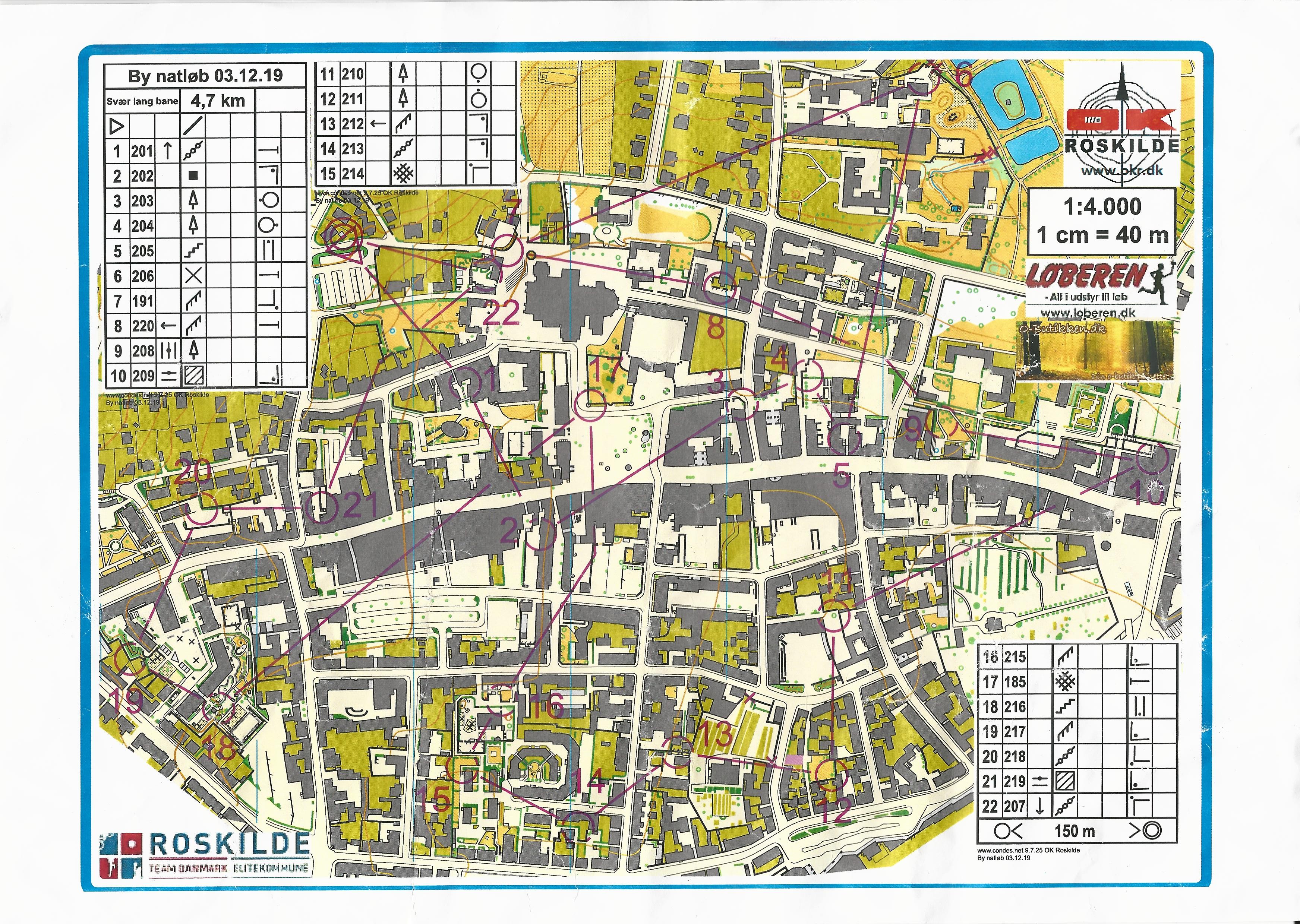 By-natløb Roskilde centrum (03.12.2019)