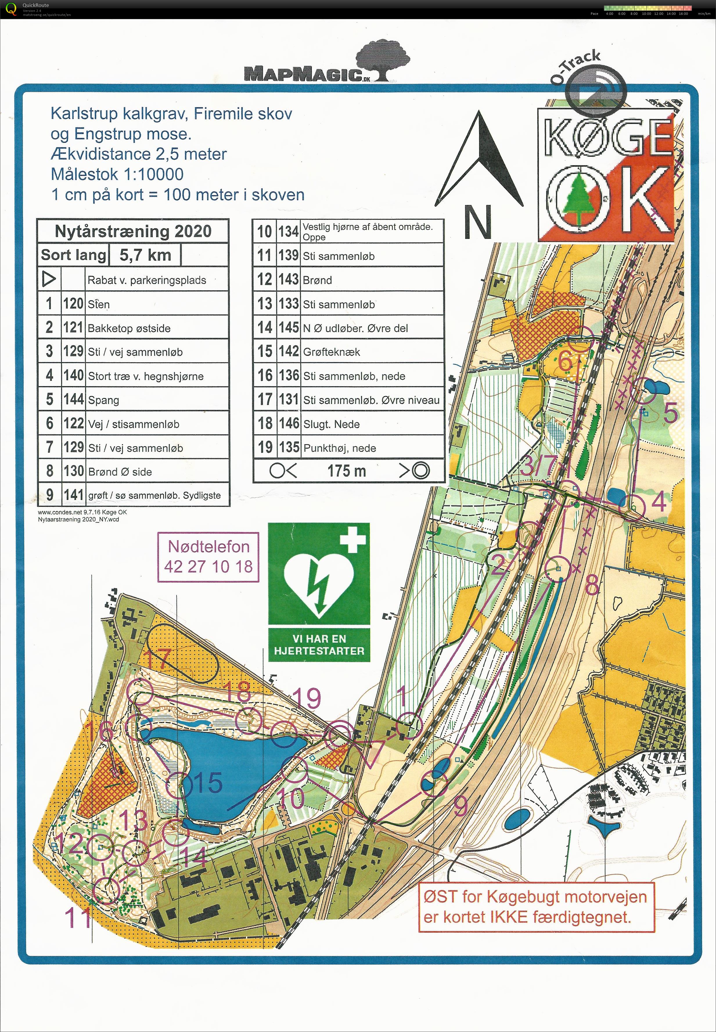 Nytårstræningsløb, Karlstrup Kalkgrav, Sort Lang (05.01.2020)