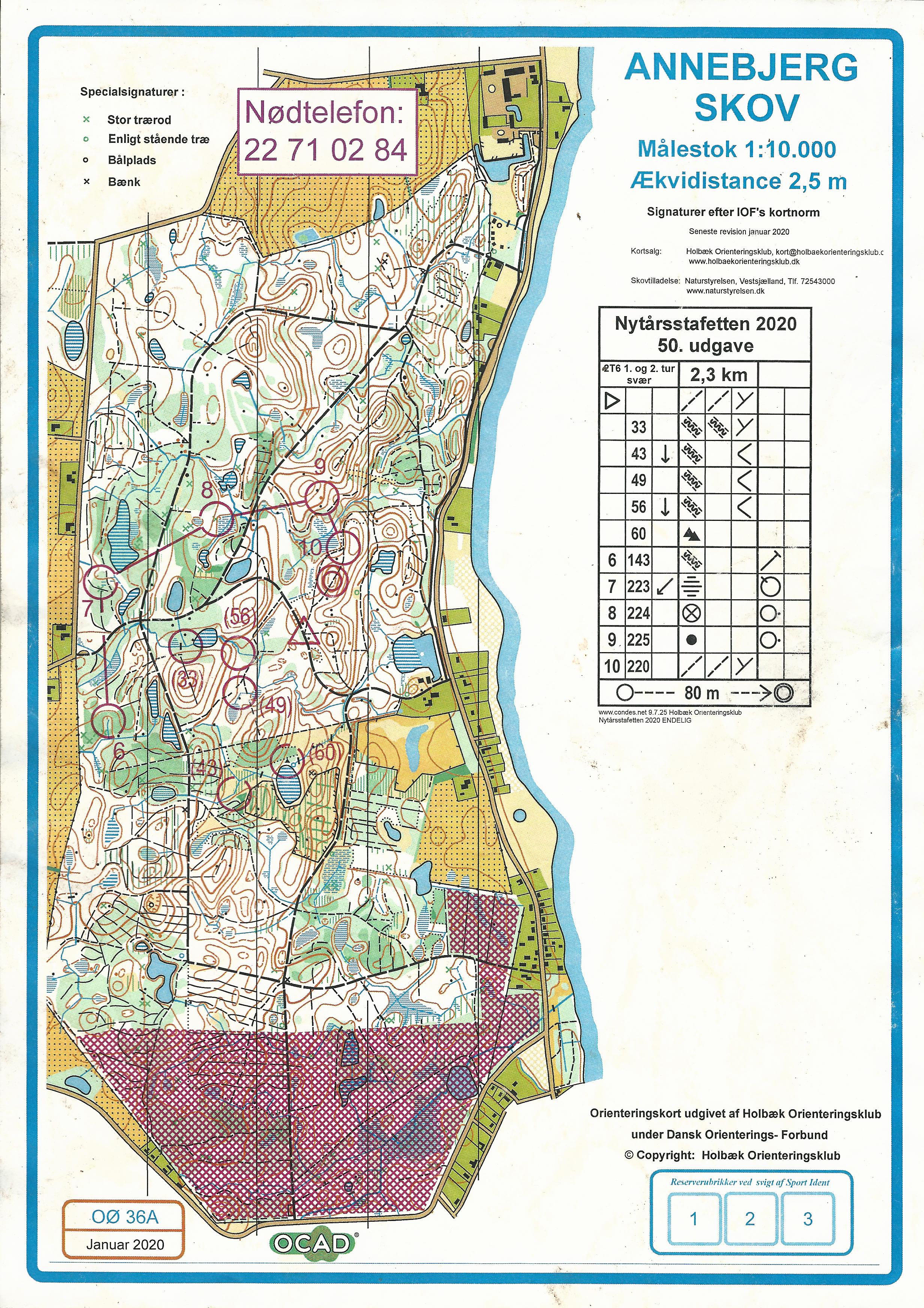 Nytårsstafet, Annebjerg Skov, 1.tur (12.01.2020)