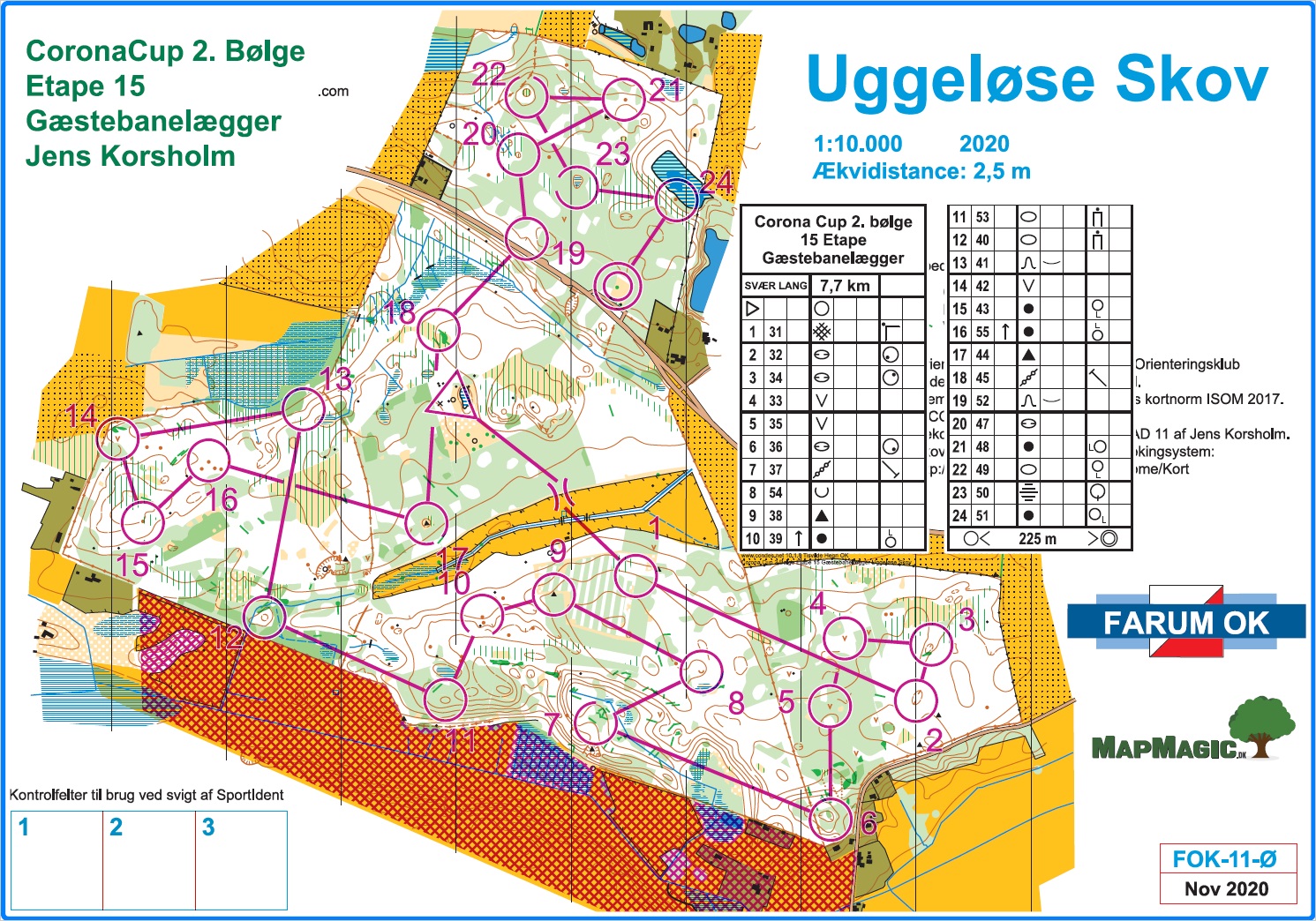 CoronaCup Etape 15, Uggeløse skov, Svær Lang Ultimate (2021-01-16)