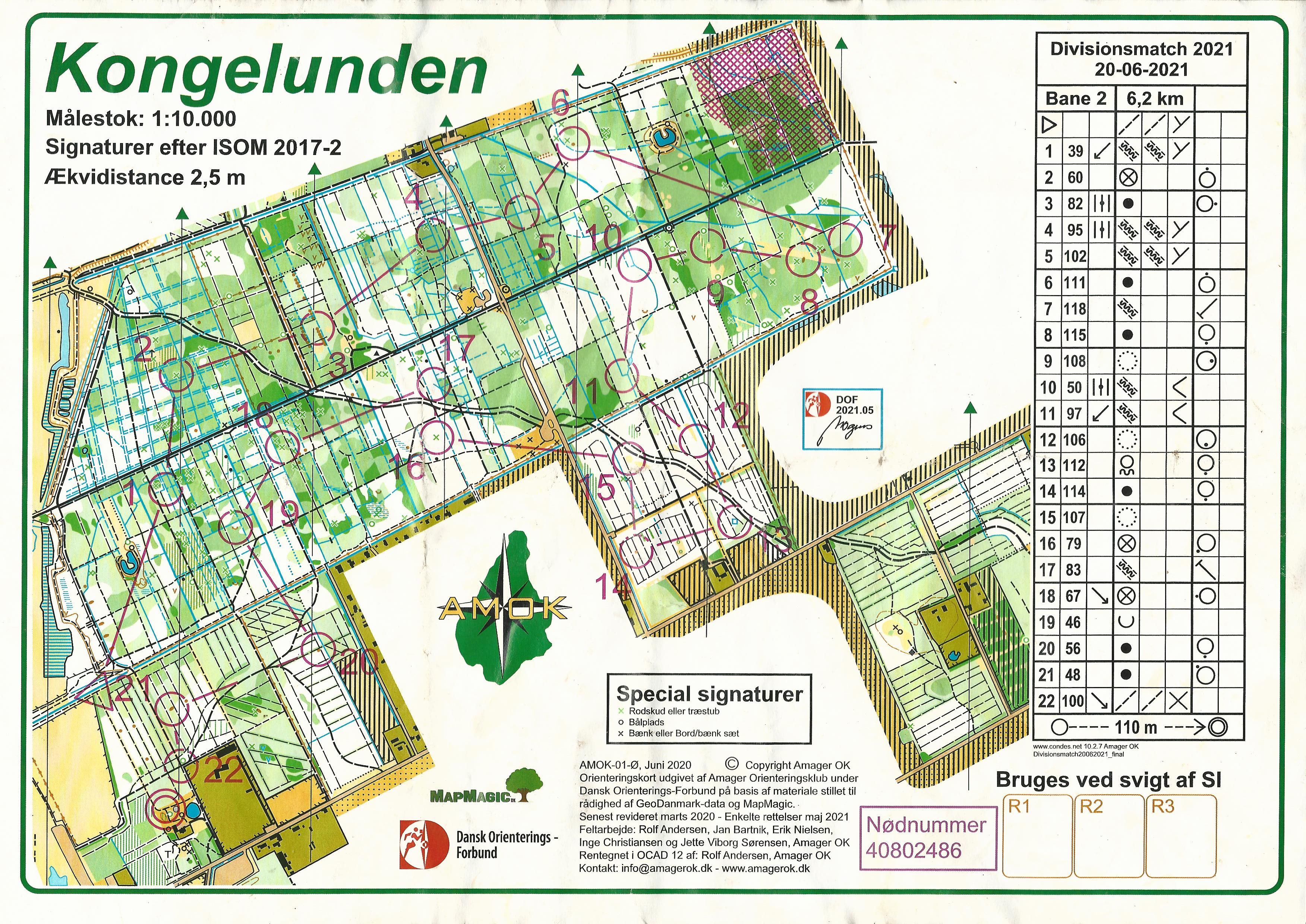 Divisionsmatch Kongelunden, Bane 2 (H40) (2021-06-20)